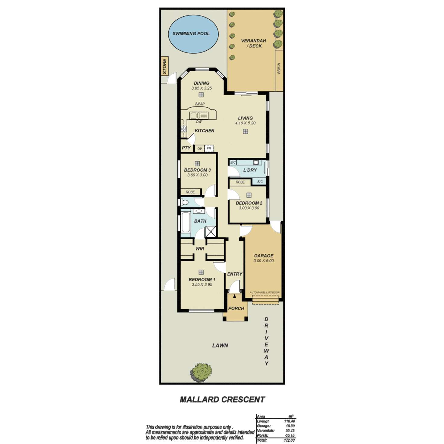 Floorplan of Homely house listing, 17 Mallard Crescent, Mawson Lakes SA 5095