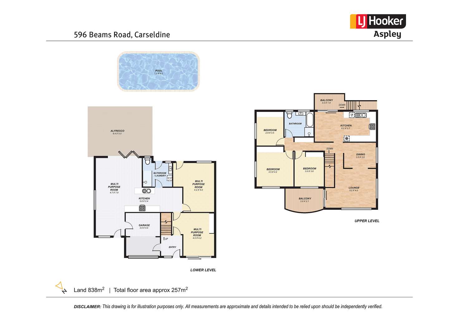 Floorplan of Homely house listing, 596 Beams Road, Carseldine QLD 4034