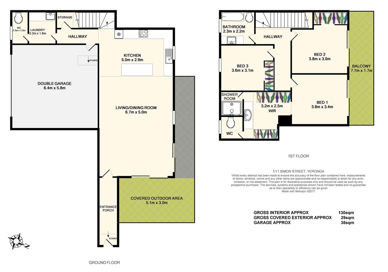 Floorplan of Homely townhouse listing, 1/11 Simon Street, Yeronga QLD 4104