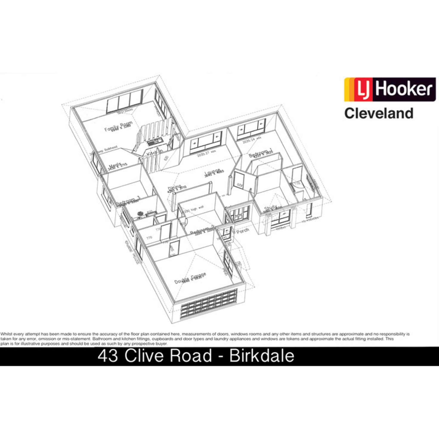 Floorplan of Homely house listing, 43 Clive Road, Birkdale QLD 4159