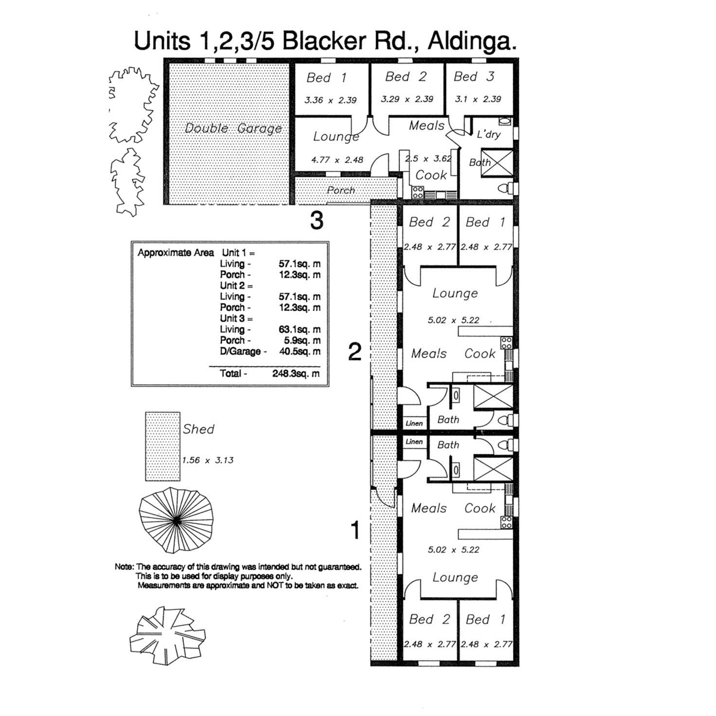 Floorplan of Homely unit listing, Units 1-3, Blacker Road, Aldinga Beach SA 5173