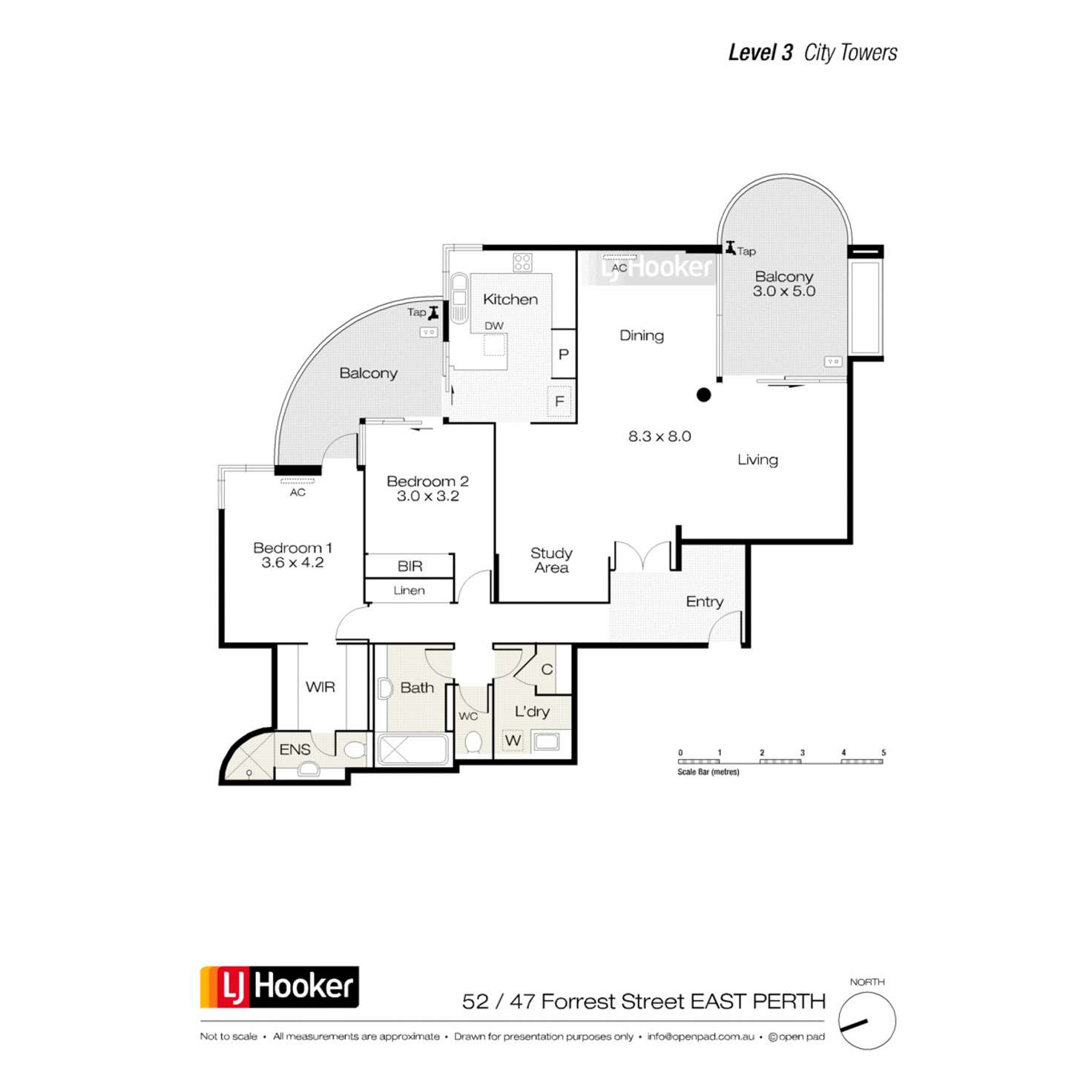 Floorplan of Homely apartment listing, 52/47 Forrest Avenue, East Perth WA 6004