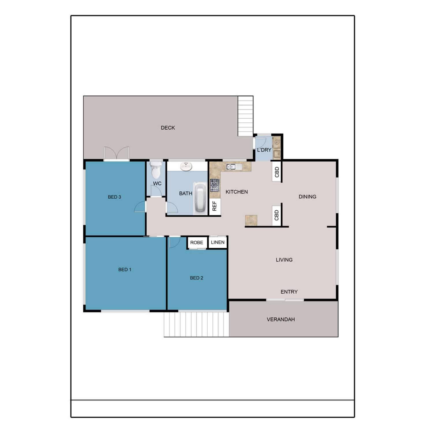 Floorplan of Homely house listing, 12 Benghazi Street, Aitkenvale QLD 4814