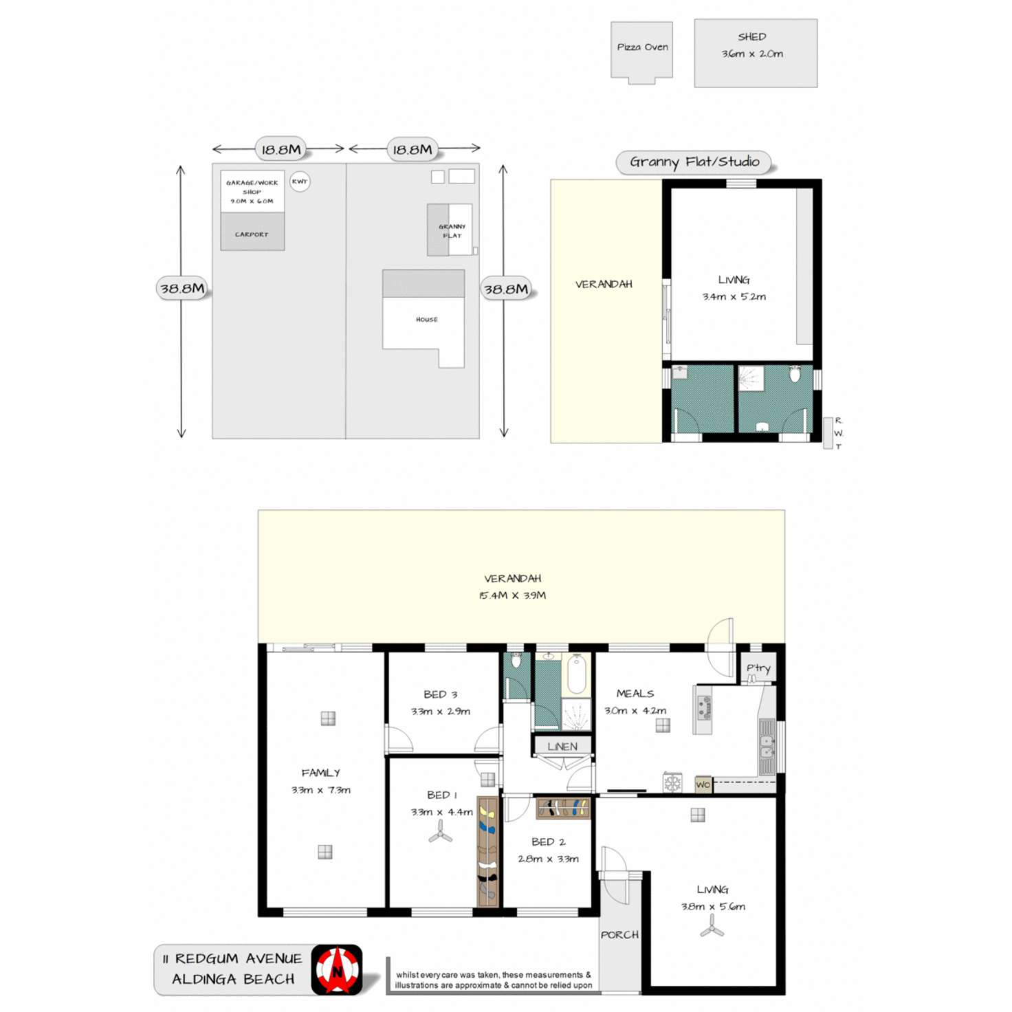 Floorplan of Homely house listing, 9 & 11 Redgum Avenue, Aldinga Beach SA 5173