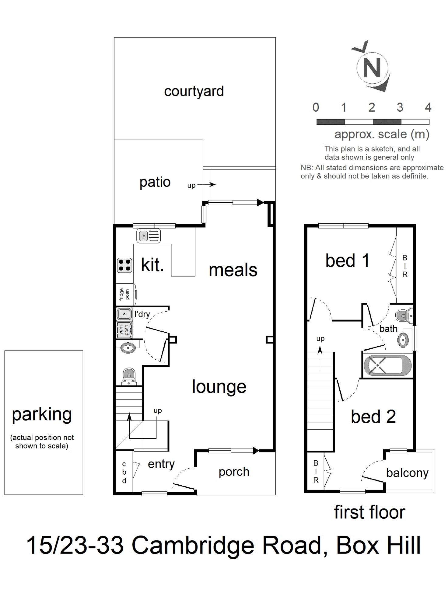 Floorplan of Homely townhouse listing, Unit 15/23-33 Cambridge Street, Box Hill VIC 3128