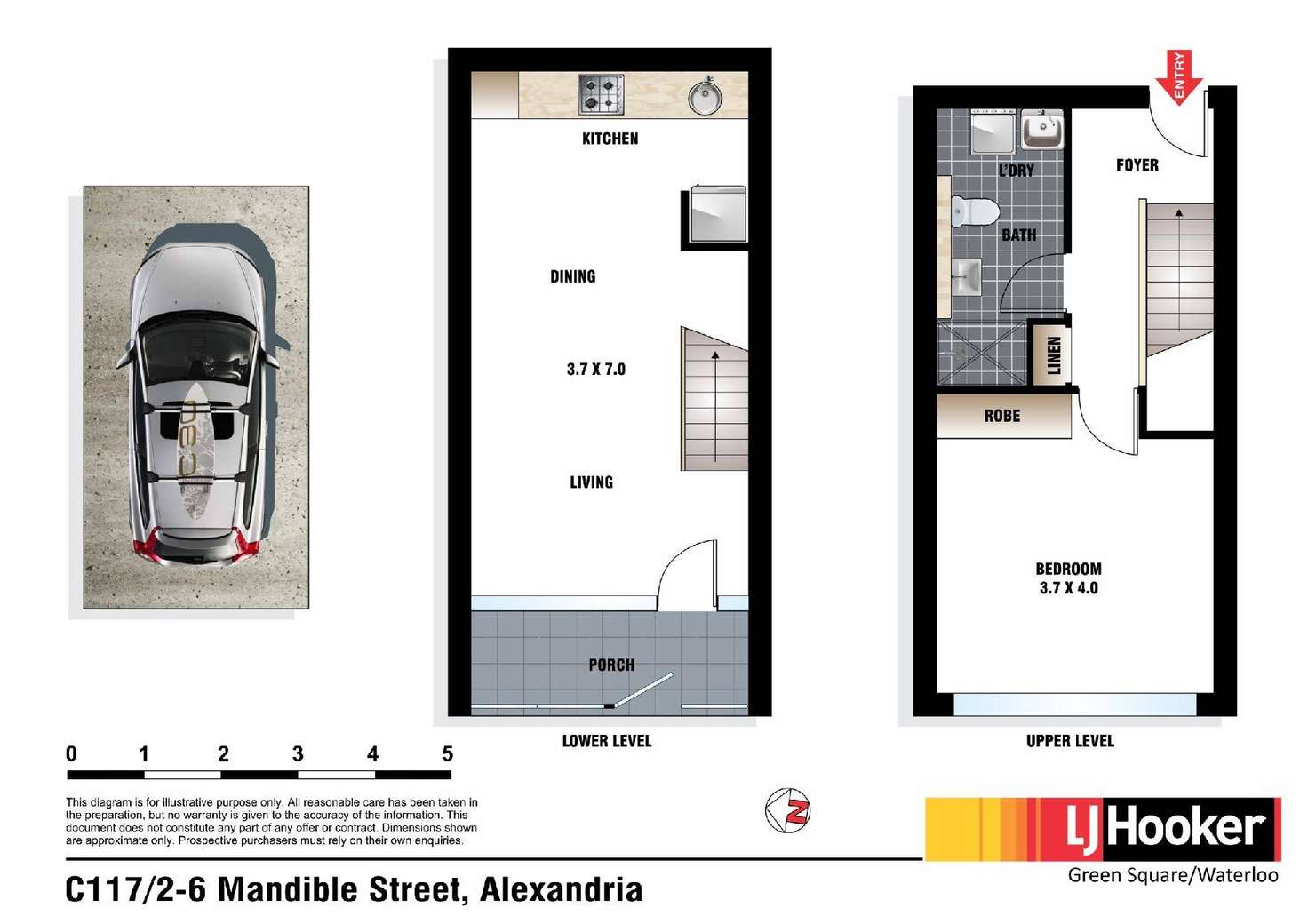 Floorplan of Homely apartment listing, C117/2 Mandible Street, Alexandria NSW 2015