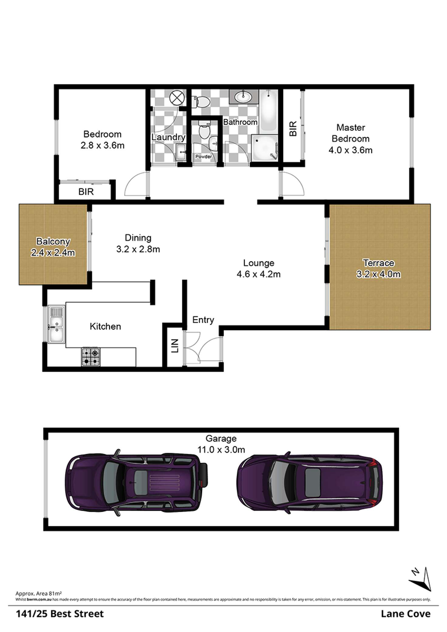 Floorplan of Homely unit listing, 141/25 Best Street, Lane Cove NSW 2066