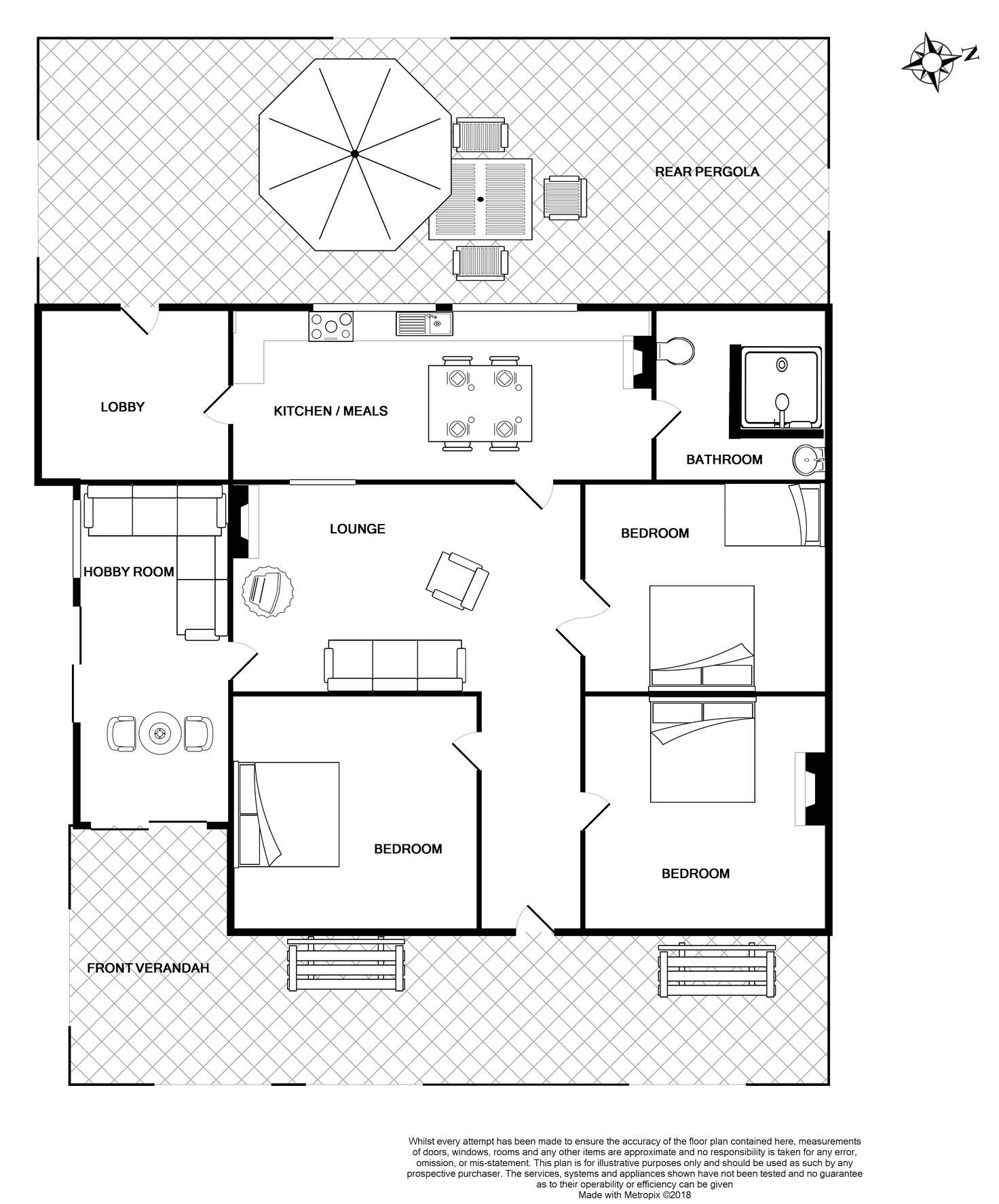 Floorplan of Homely house listing, 12 Fourth Street, Curramulka SA 5580