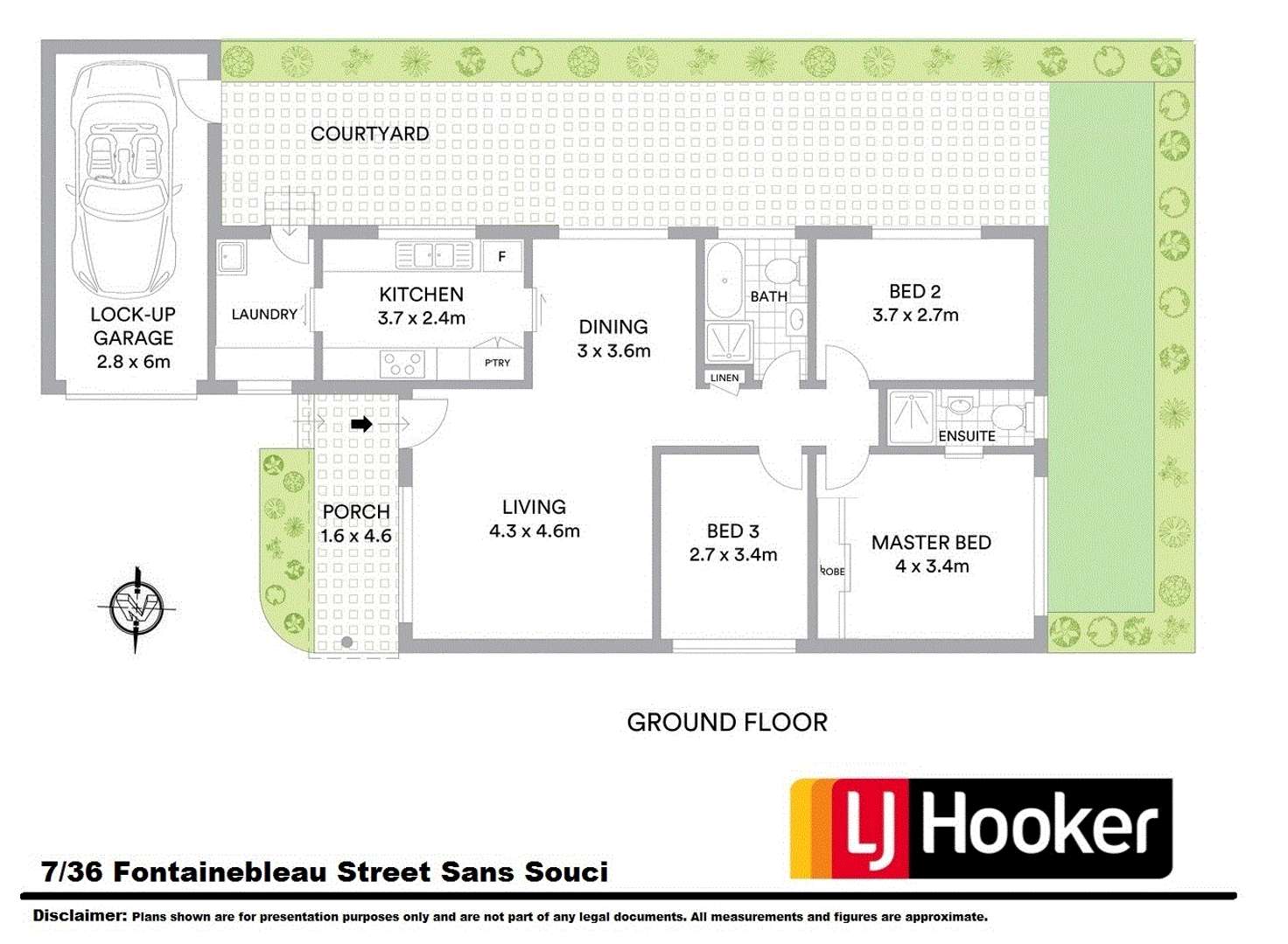 Floorplan of Homely house listing, Villa 7/36 Fontainebleau Street, Sans Souci NSW 2219