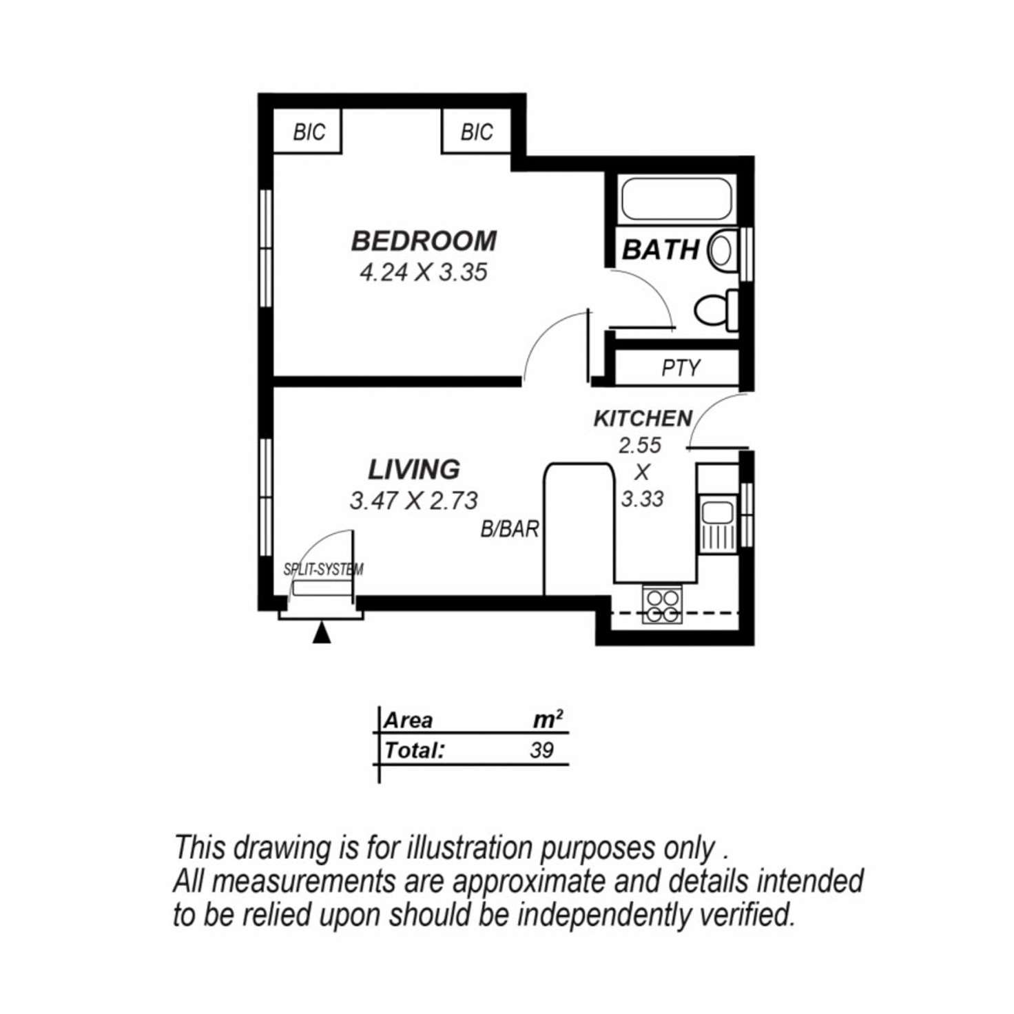 Floorplan of Homely unit listing, 2/15 Botanic Street, Hackney SA 5069