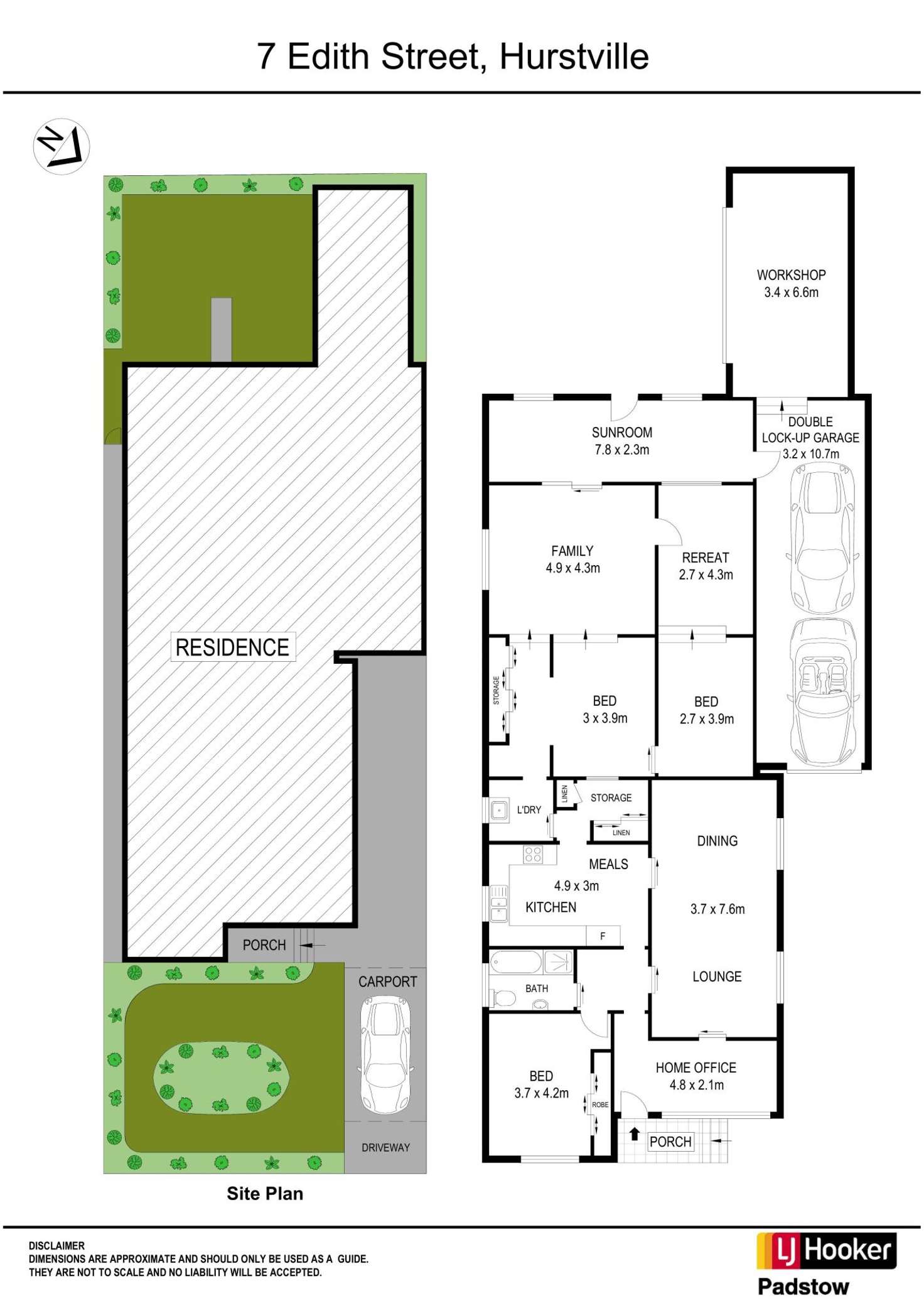 Floorplan of Homely house listing, 7 Edith Street, Hurstville NSW 2220