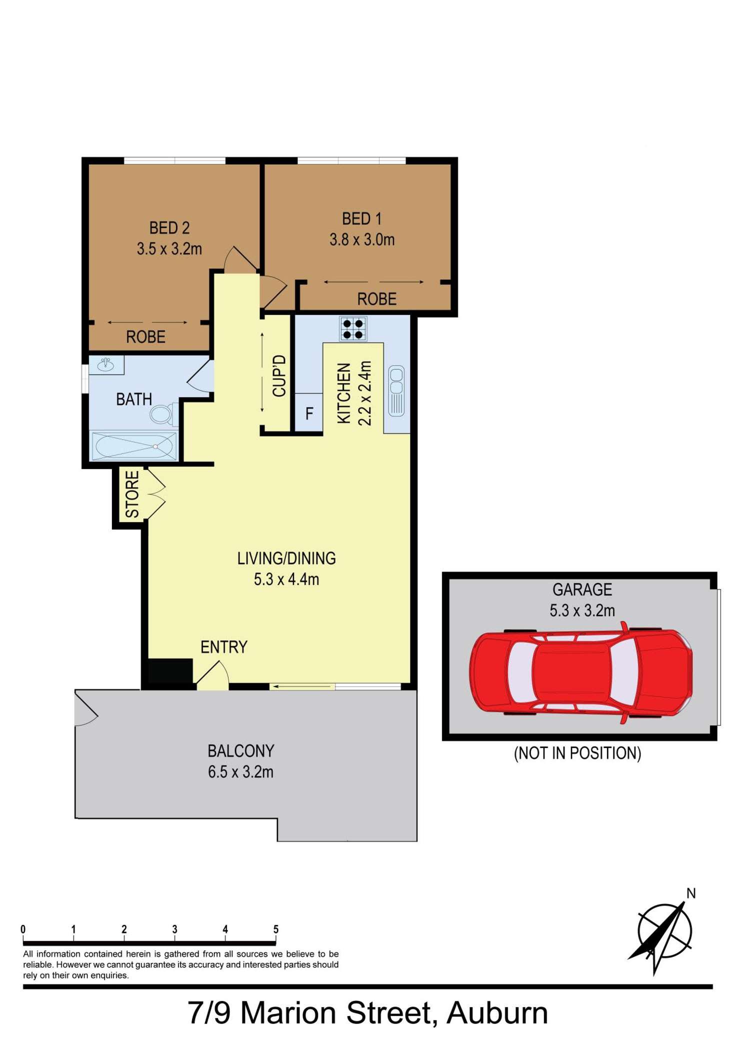 Floorplan of Homely apartment listing, 7/9 Marion St, Auburn NSW 2144