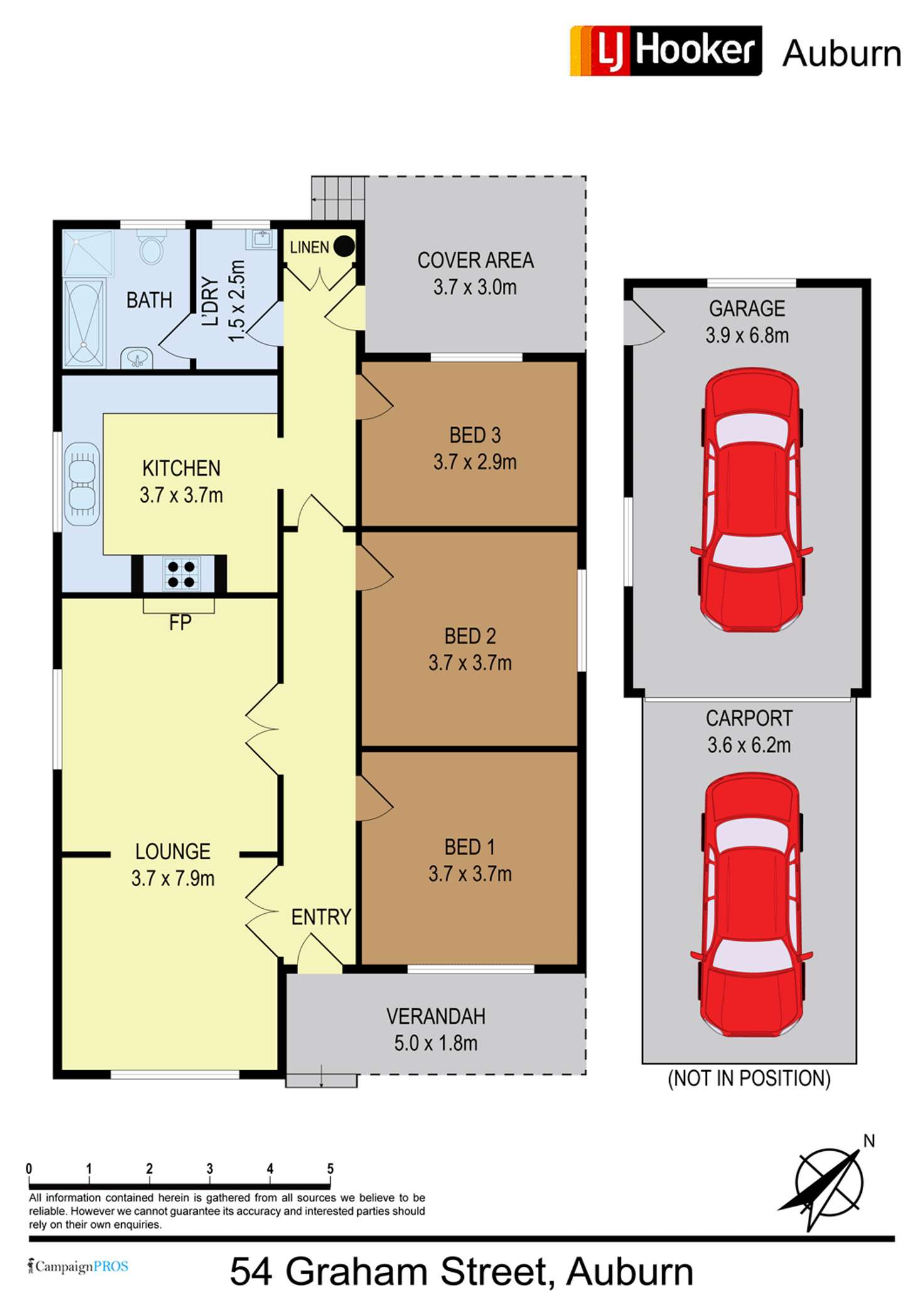 Floorplan of Homely house listing, 54 Graham St, Auburn NSW 2144