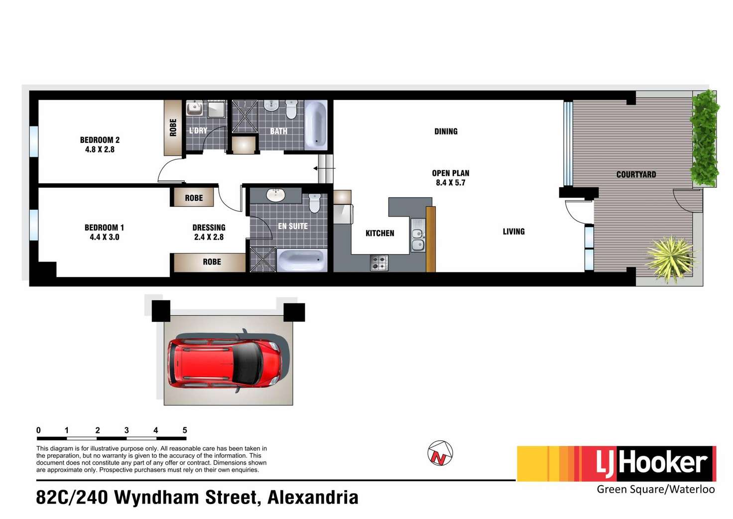Floorplan of Homely apartment listing, 82C/240 Wyndham Street, Alexandria NSW 2015
