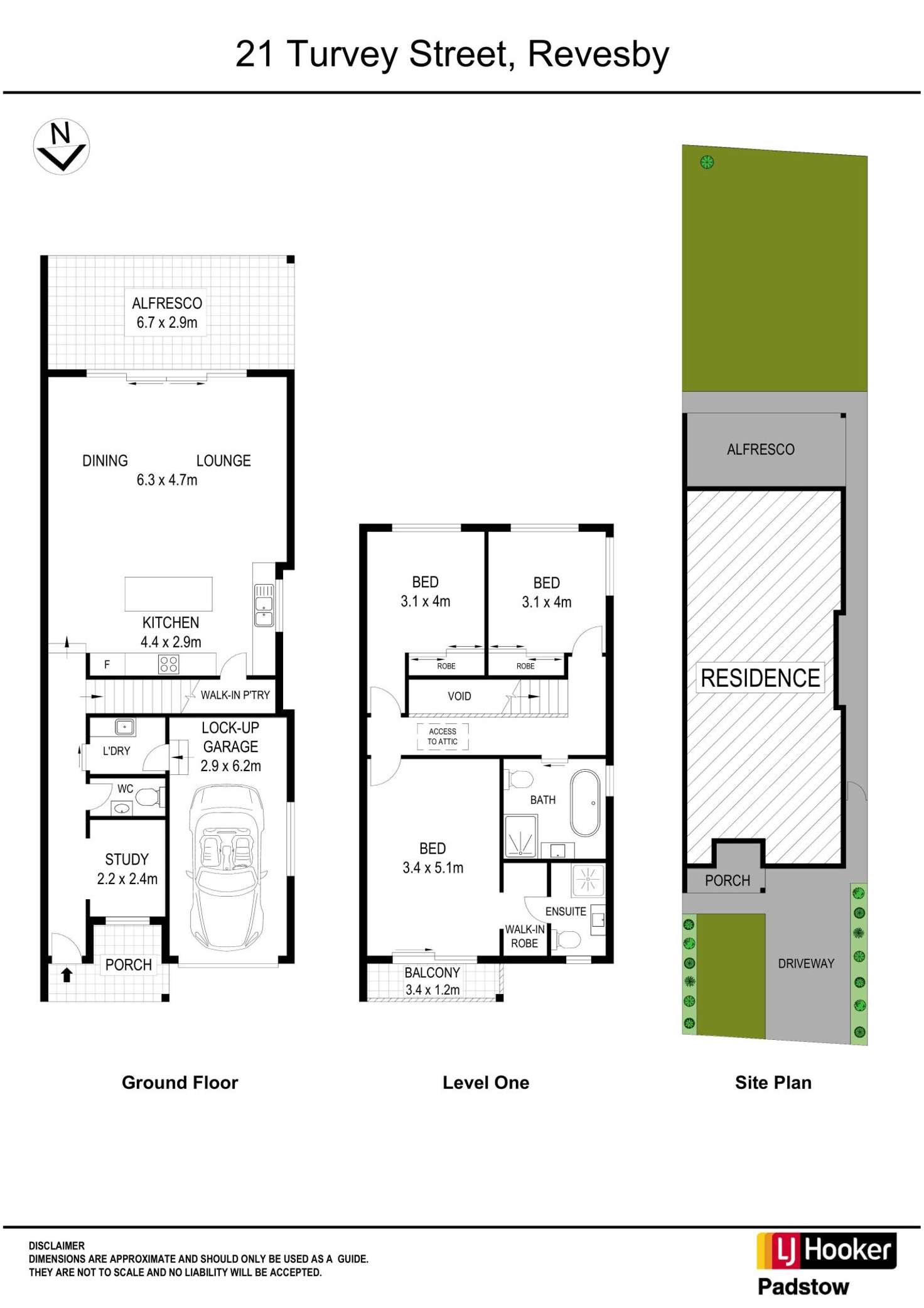 Floorplan of Homely semiDetached listing, 21 Turvey Street, Revesby NSW 2212