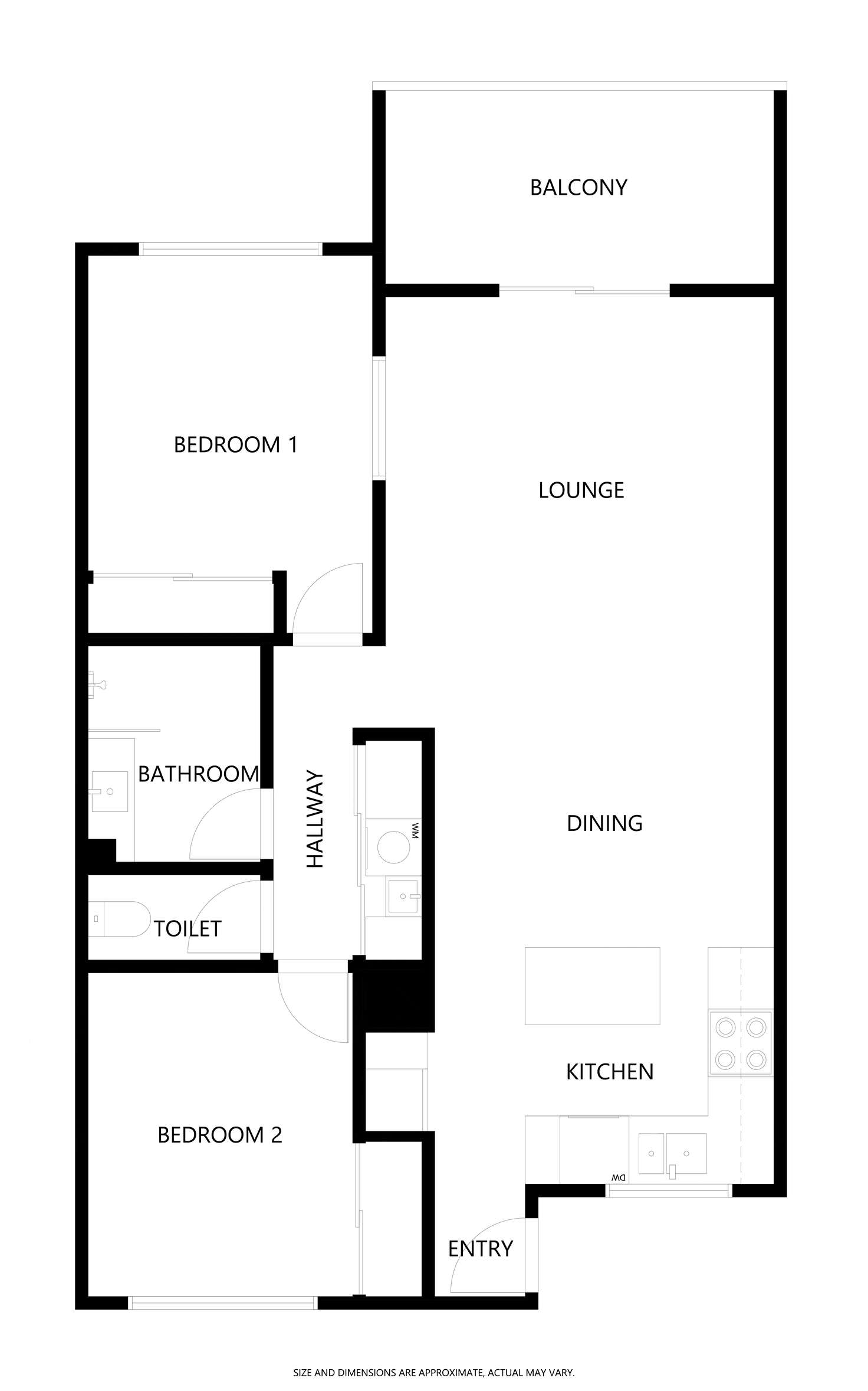 Floorplan of Homely apartment listing, Unit 209/6 Triton Street, Palm Cove QLD 4879