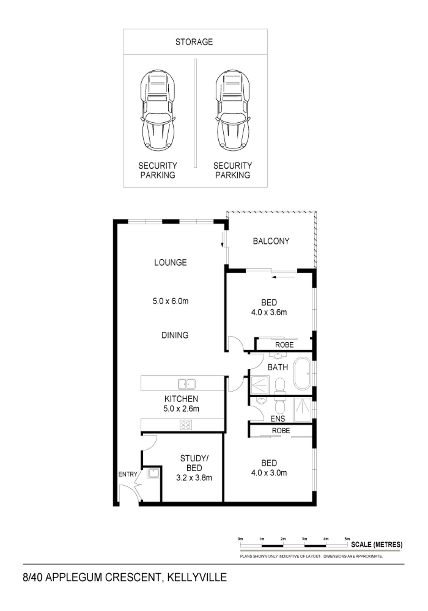 Floorplan of Homely unit listing, 8/40 Applegum Crescent, Kellyville NSW 2155