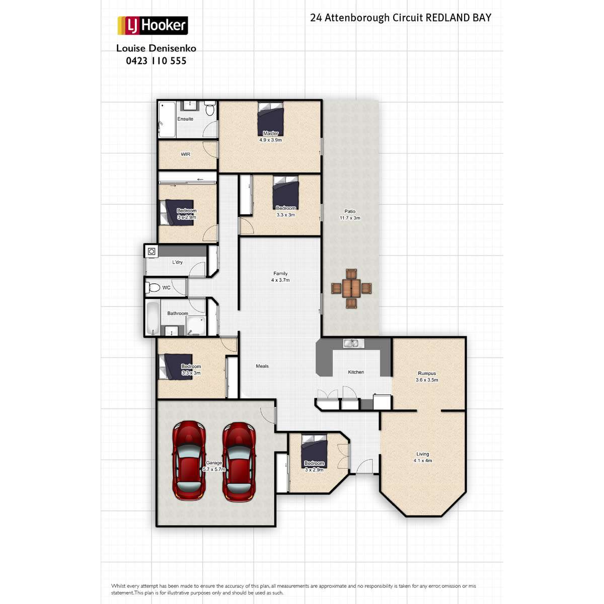 Floorplan of Homely house listing, 24 Attenborough Circuit, Redland Bay QLD 4165