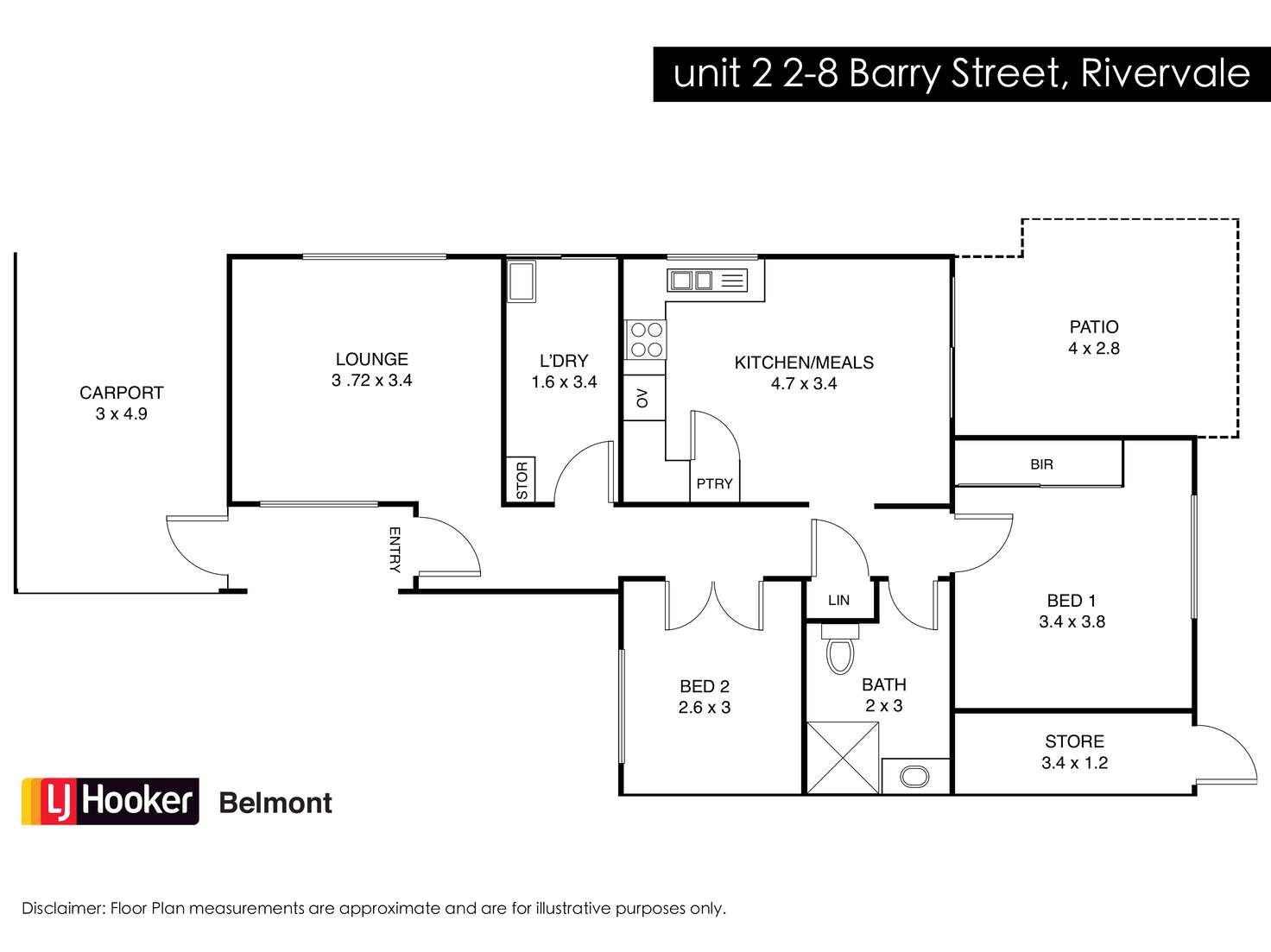 Floorplan of Homely villa listing, 7/2-8 Barry Street, Rivervale WA 6103