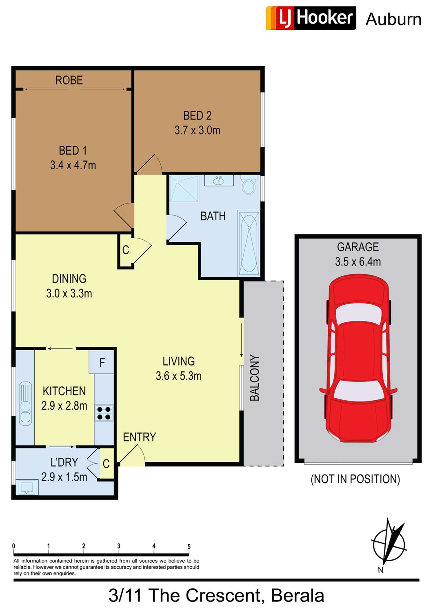 Floorplan of Homely apartment listing, 3/11 The Crescent, Berala NSW 2141