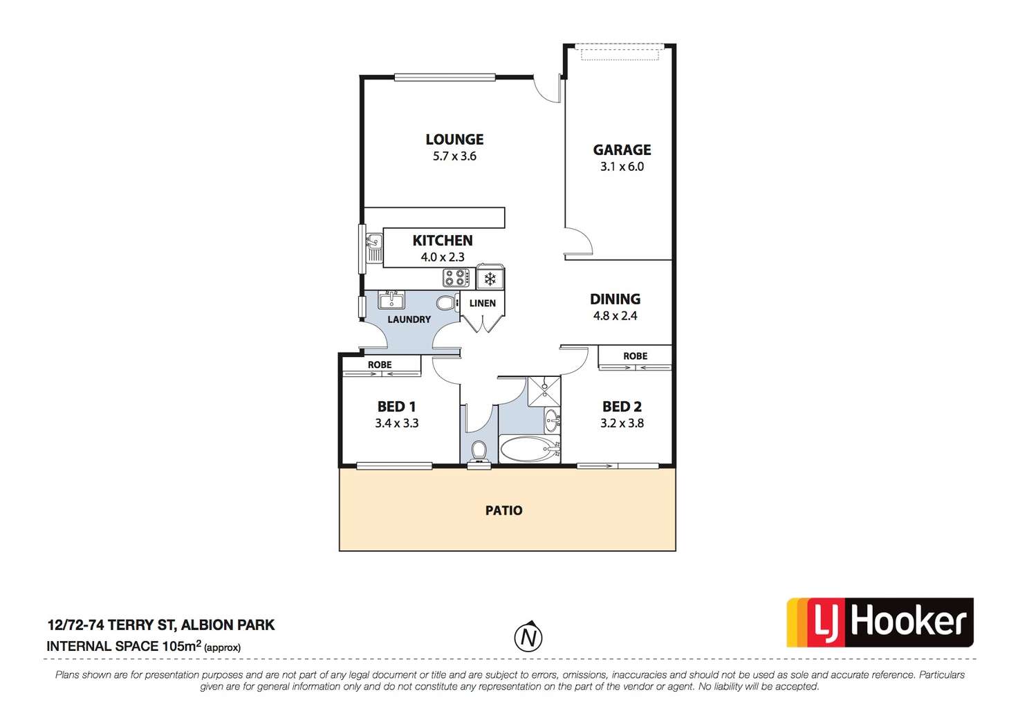 Floorplan of Homely villa listing, 12/72 - 74 Terry St, Albion Park NSW 2527