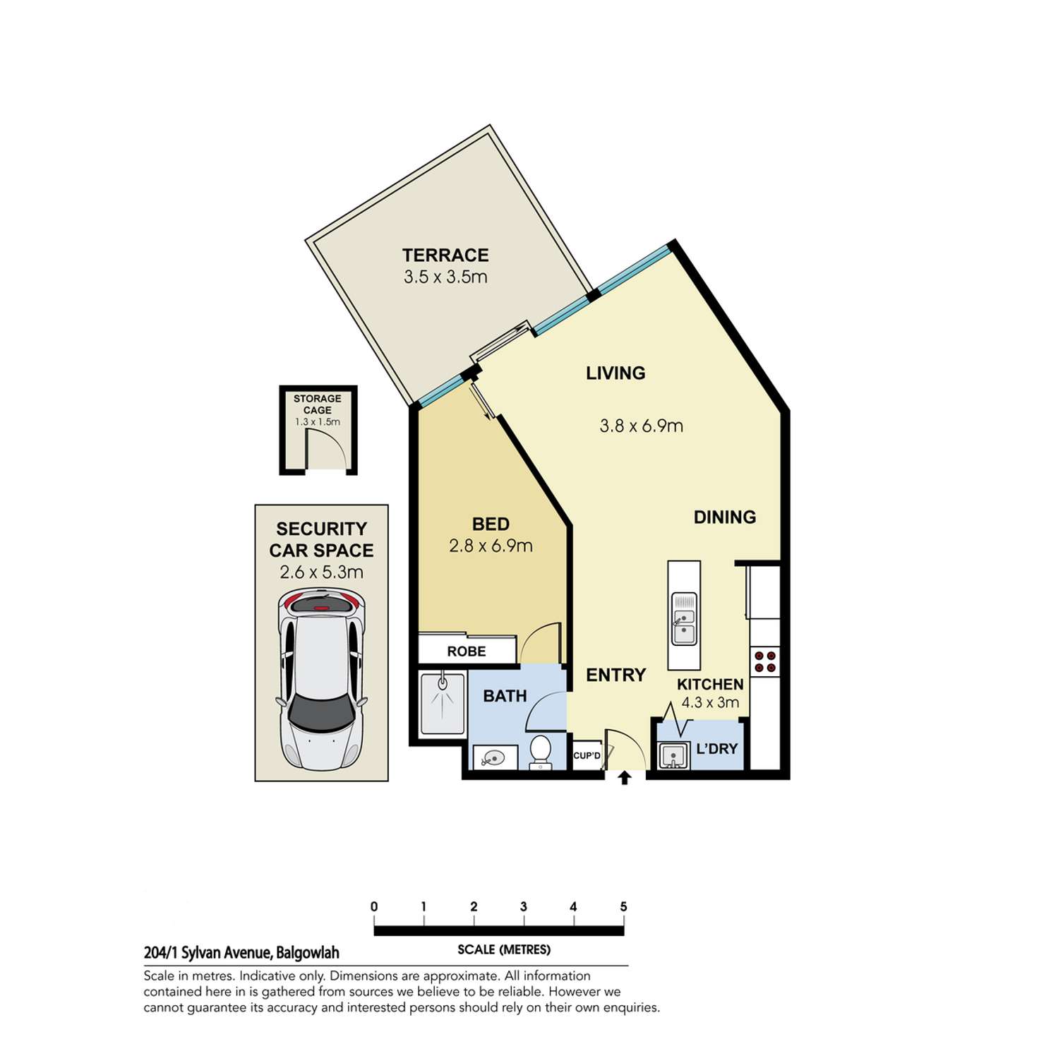 Floorplan of Homely apartment listing, 204/1 Sylvan Avenue, Balgowlah NSW 2093