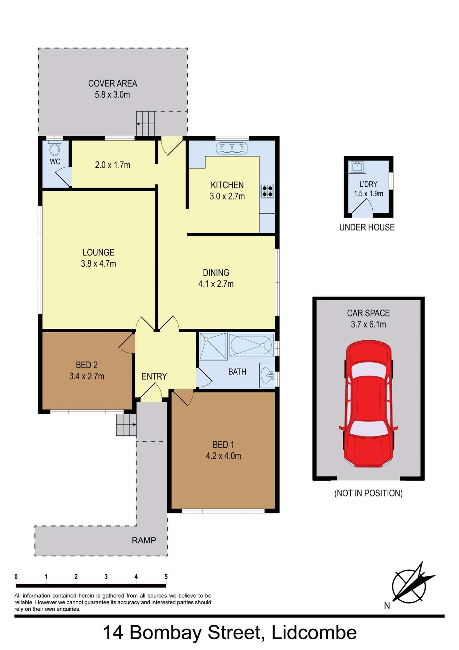 Floorplan of Homely house listing, 14 Bombay St, Lidcombe NSW 2141