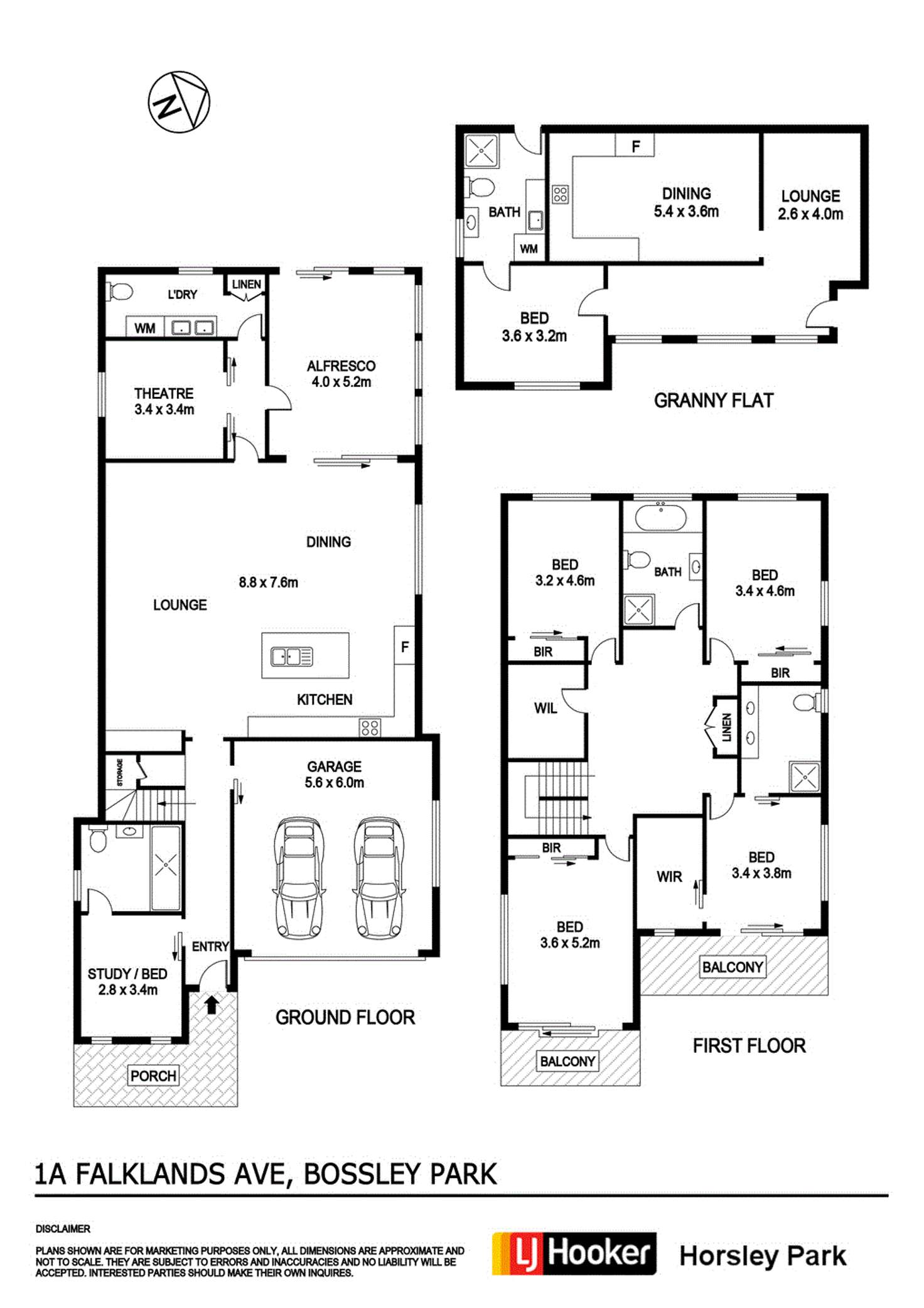 Floorplan of Homely house listing, 1a Falklands Avenue, Bossley Park NSW 2176