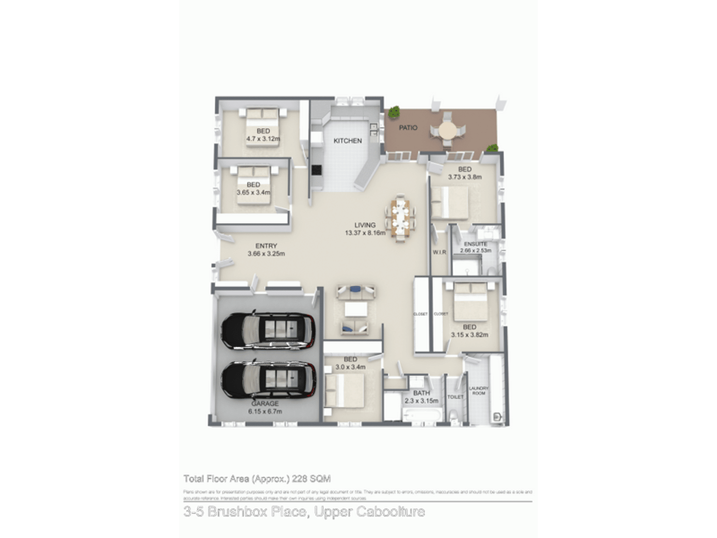 Floorplan of Homely house listing, 5 Brushbox Place, Upper Caboolture QLD 4510