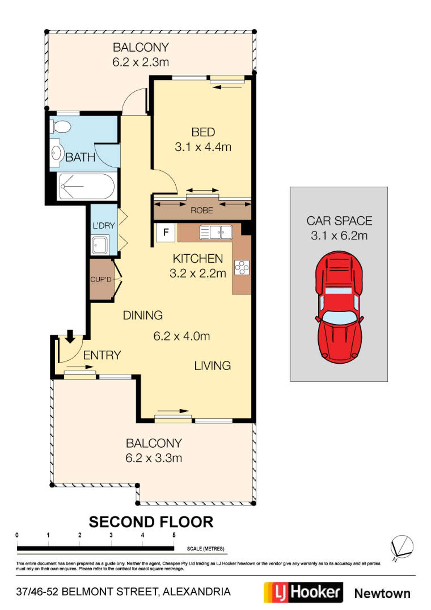 Floorplan of Homely apartment listing, 37/46-58 Belmont Street, Alexandria NSW 2015