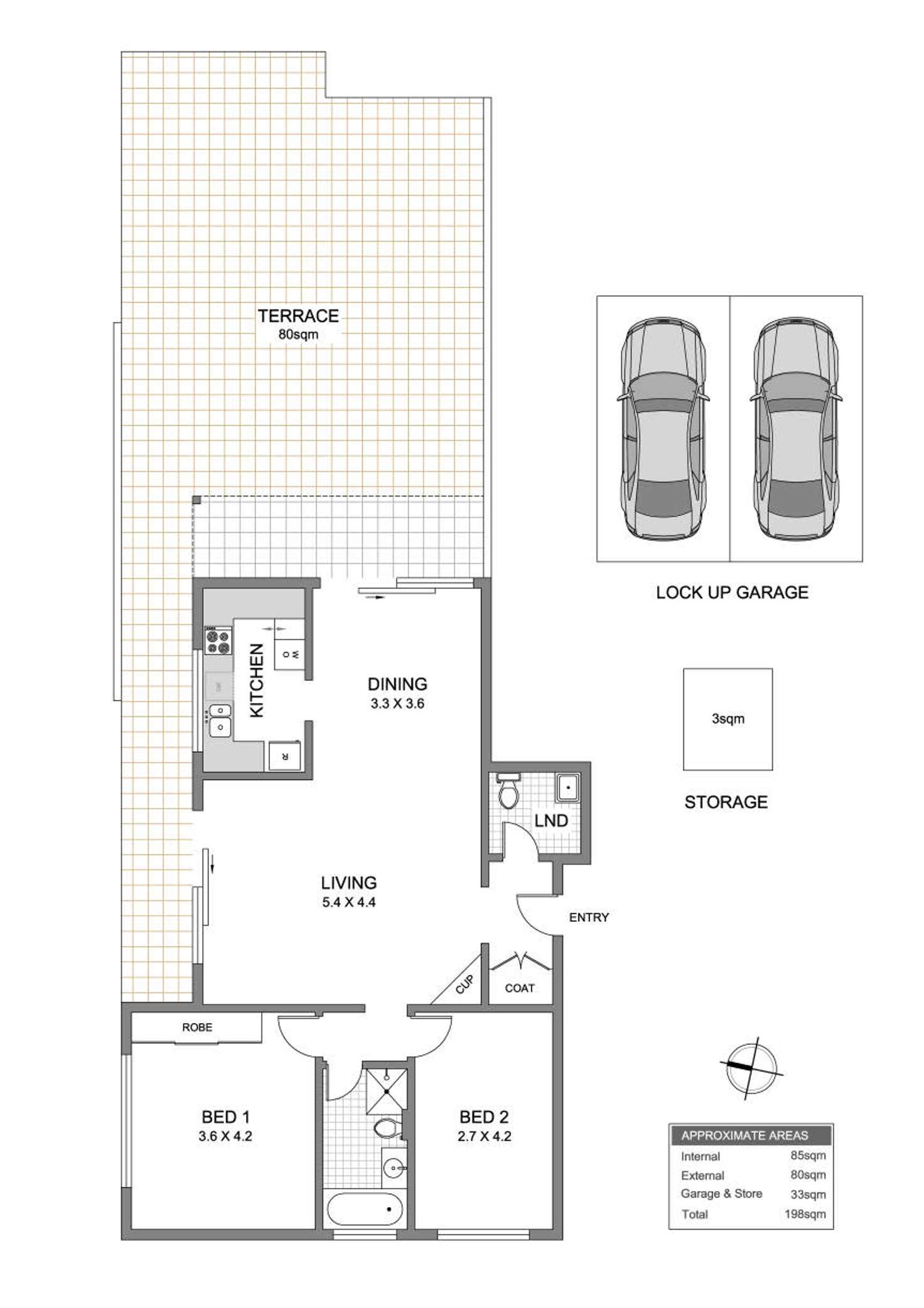 Floorplan of Homely apartment listing, 6/19 Bortfield Drive, Chiswick NSW 2046