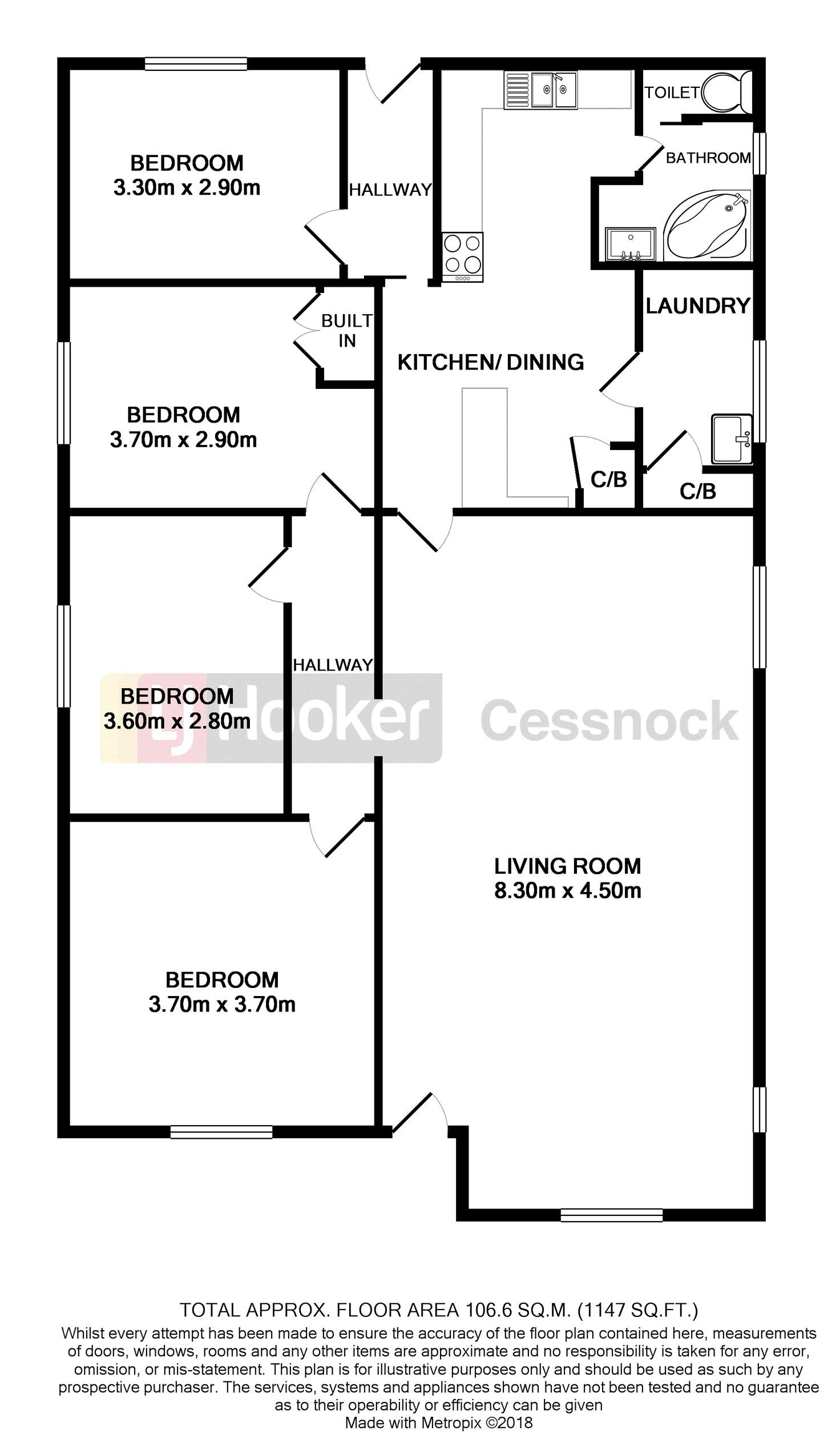Floorplan of Homely house listing, 22 Northcote Street, Aberdare NSW 2325