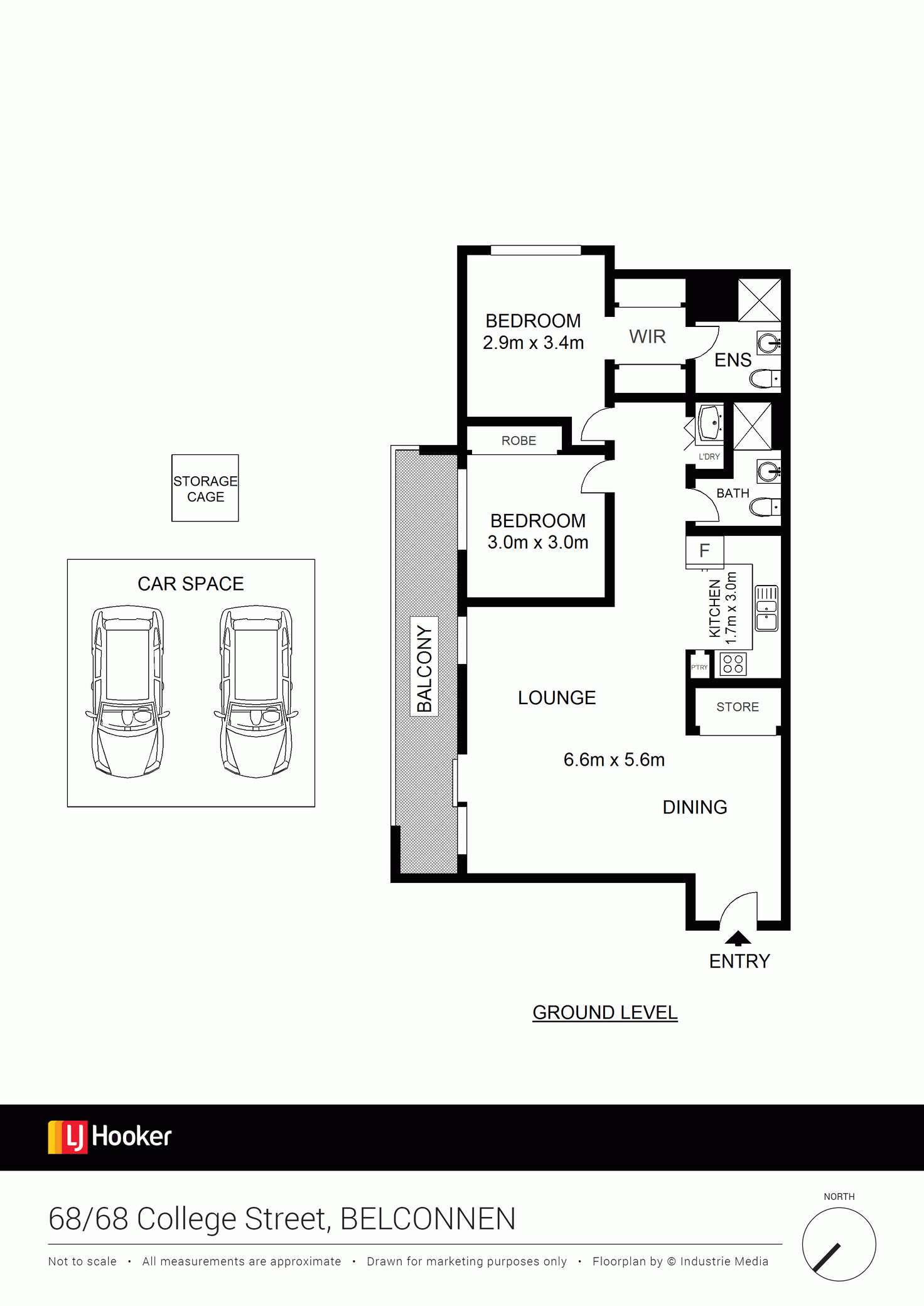 Floorplan of Homely apartment listing, 68/68 College Street, Belconnen ACT 2617
