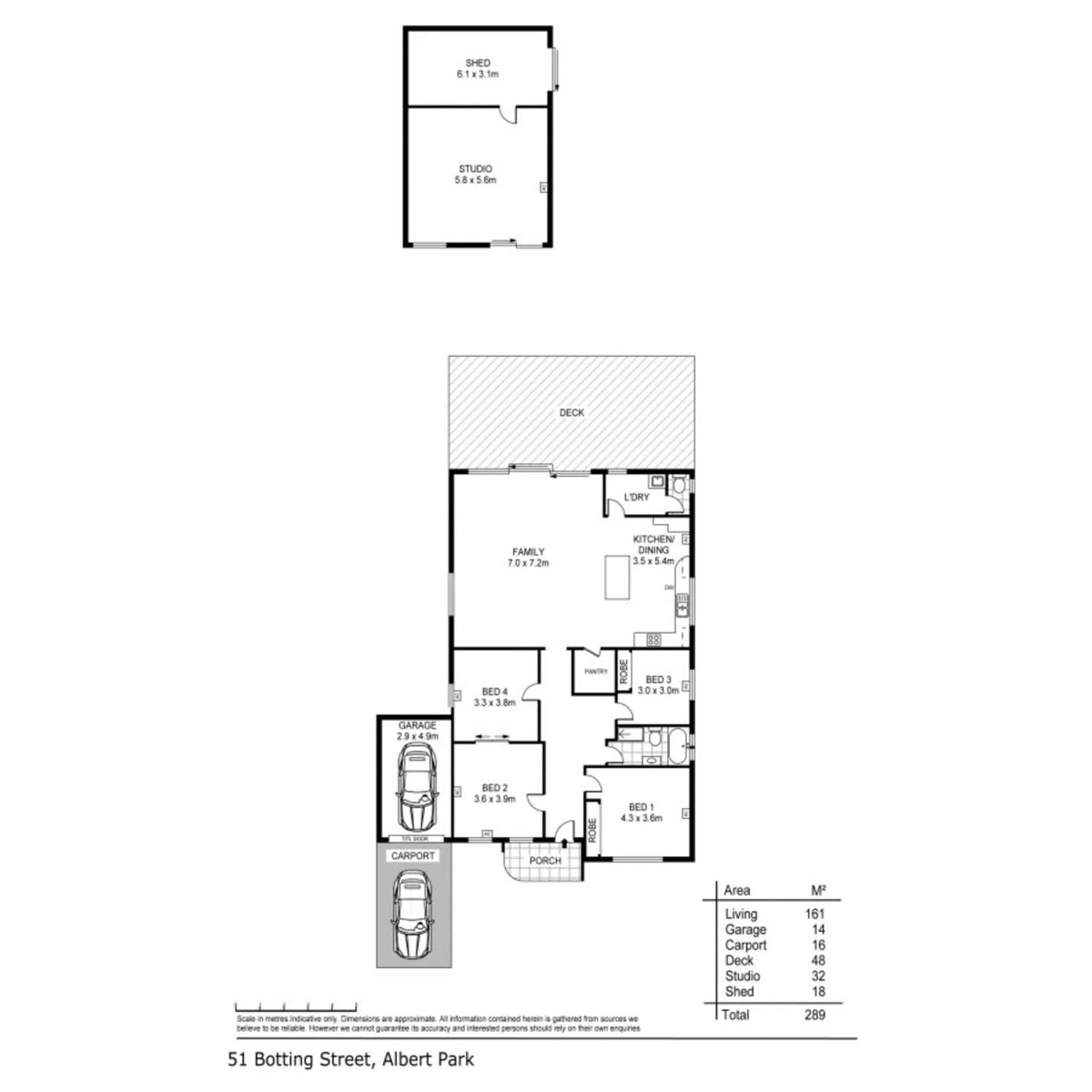 Floorplan of Homely house listing, 51 Botting Street, Albert Park SA 5014