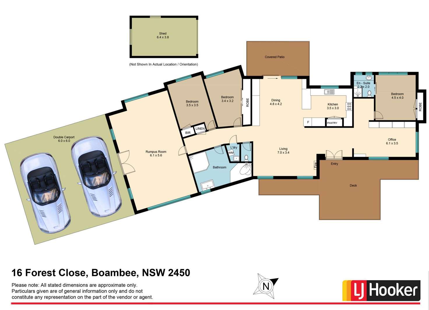 Floorplan of Homely house listing, 16 Forest Close, Boambee NSW 2450