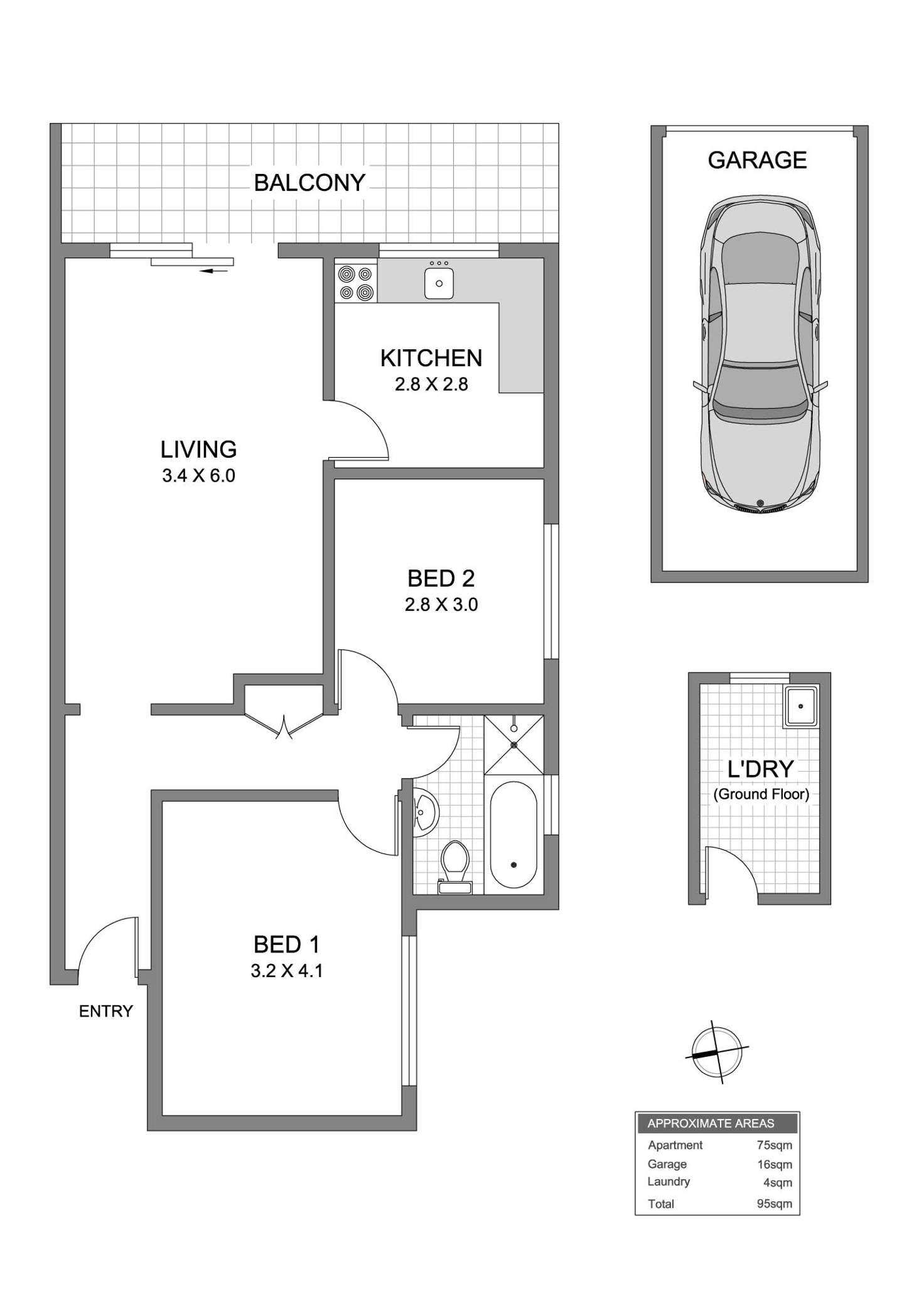 Floorplan of Homely apartment listing, 11/95-97 Johnston Street, Annandale NSW 2038