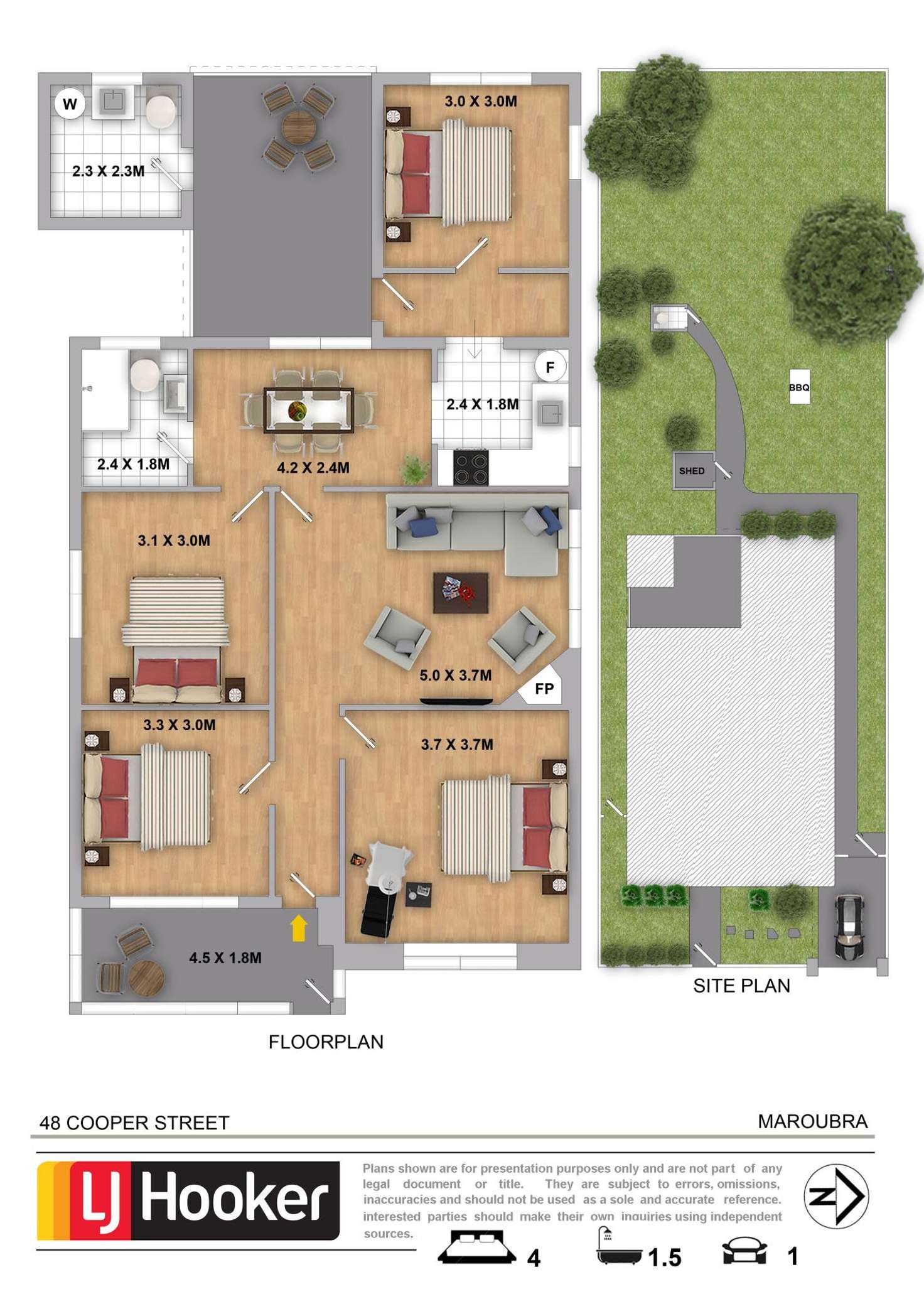 Floorplan of Homely house listing, 48 Cooper Street, Maroubra NSW 2035