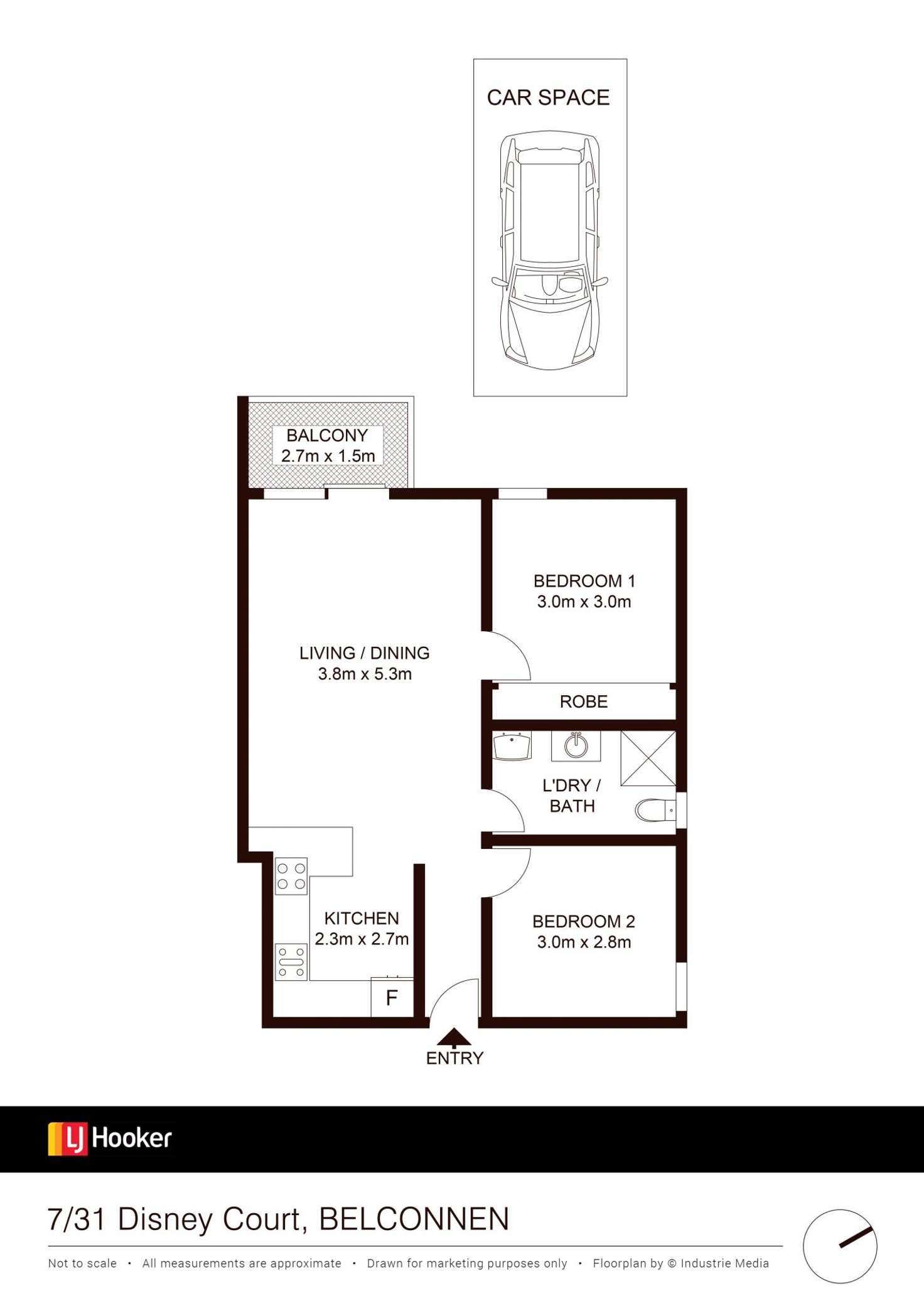 Floorplan of Homely unit listing, 7/31 Disney Court, Belconnen ACT 2617