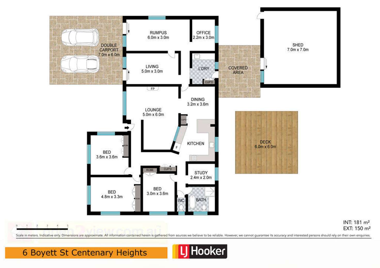 Floorplan of Homely house listing, 6 Boyett Street, Centenary Heights QLD 4350