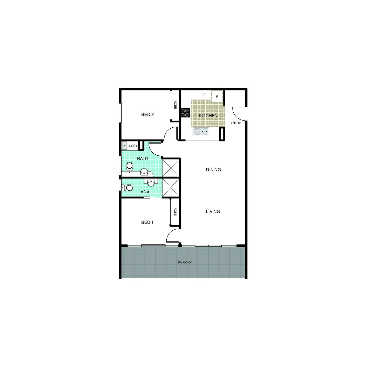Floorplan of Homely apartment listing, 10/132 Thynne Street, Bruce ACT 2617