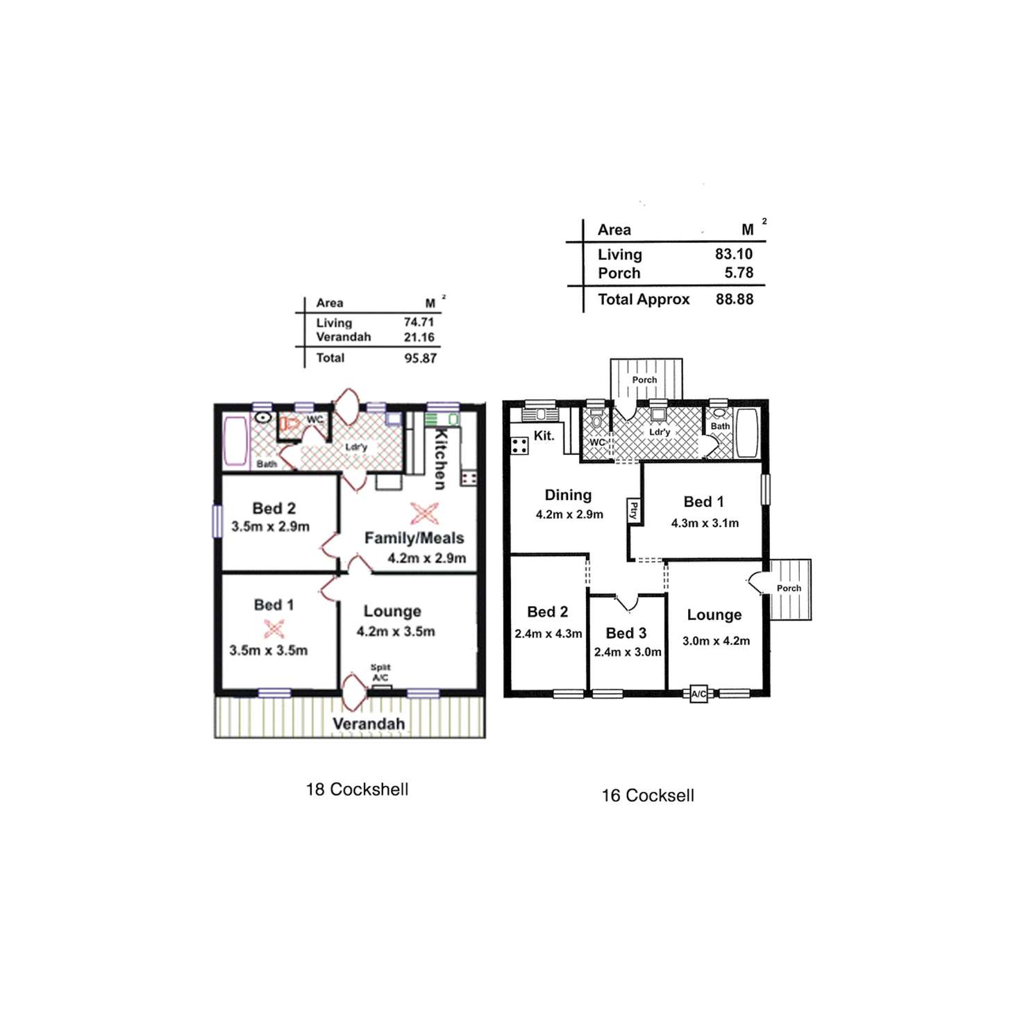 Floorplan of Homely house listing, 16-18 Cockshell Street, Davoren Park SA 5113
