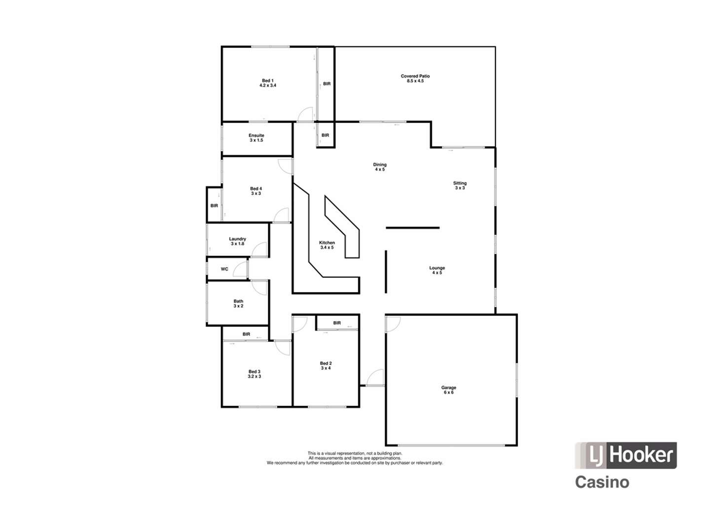 Floorplan of Homely house listing, 5 Thompson Close, Casino NSW 2470
