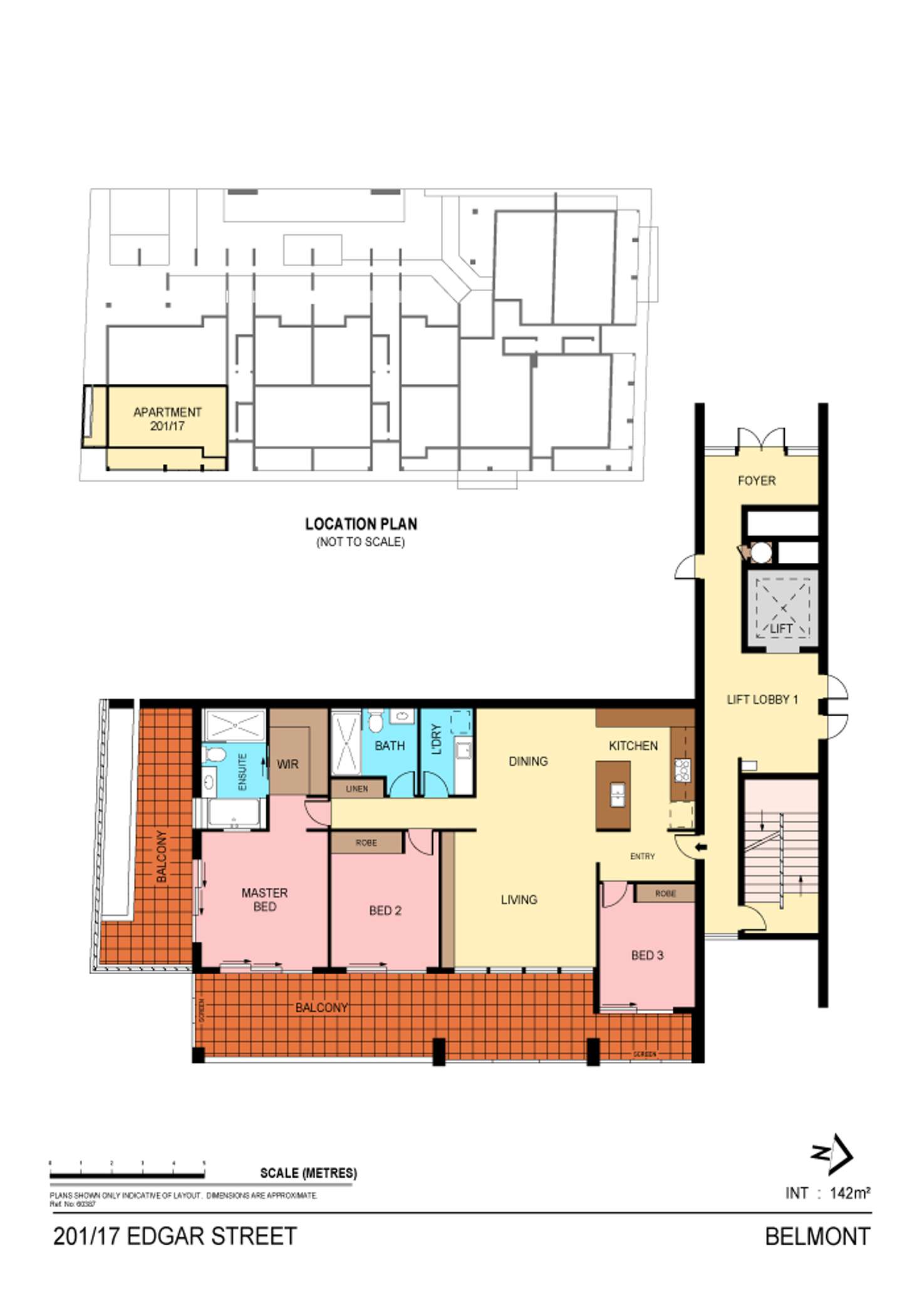 Floorplan of Homely apartment listing, 201/13-17 Edgar Street, Belmont NSW 2280