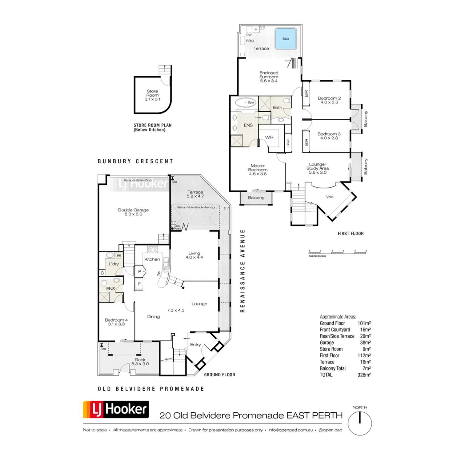 Floorplan of Homely house listing, 20 Old Belvidere Promenade, East Perth WA 6004