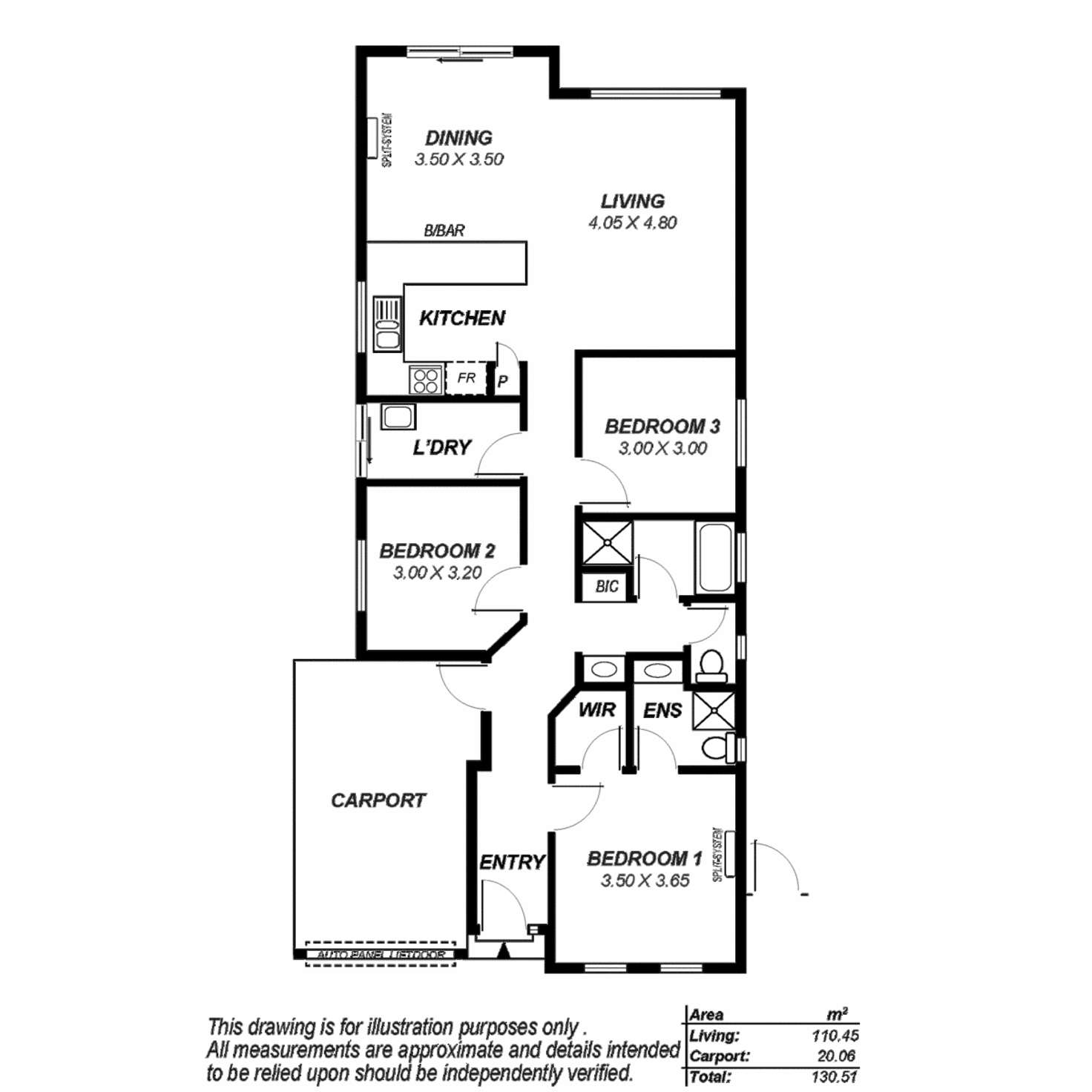 Floorplan of Homely house listing, 33 Coonawarra Avenue, Andrews Farm SA 5114