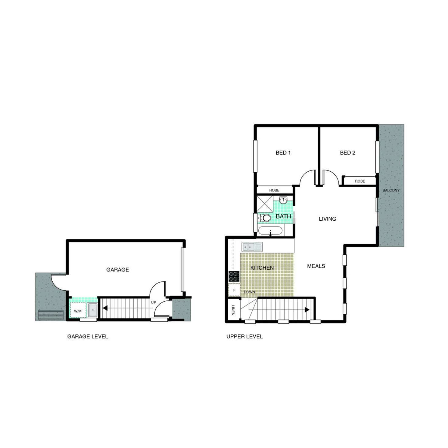Floorplan of Homely unit listing, 2/19 Devlin Street, Gungahlin ACT 2912