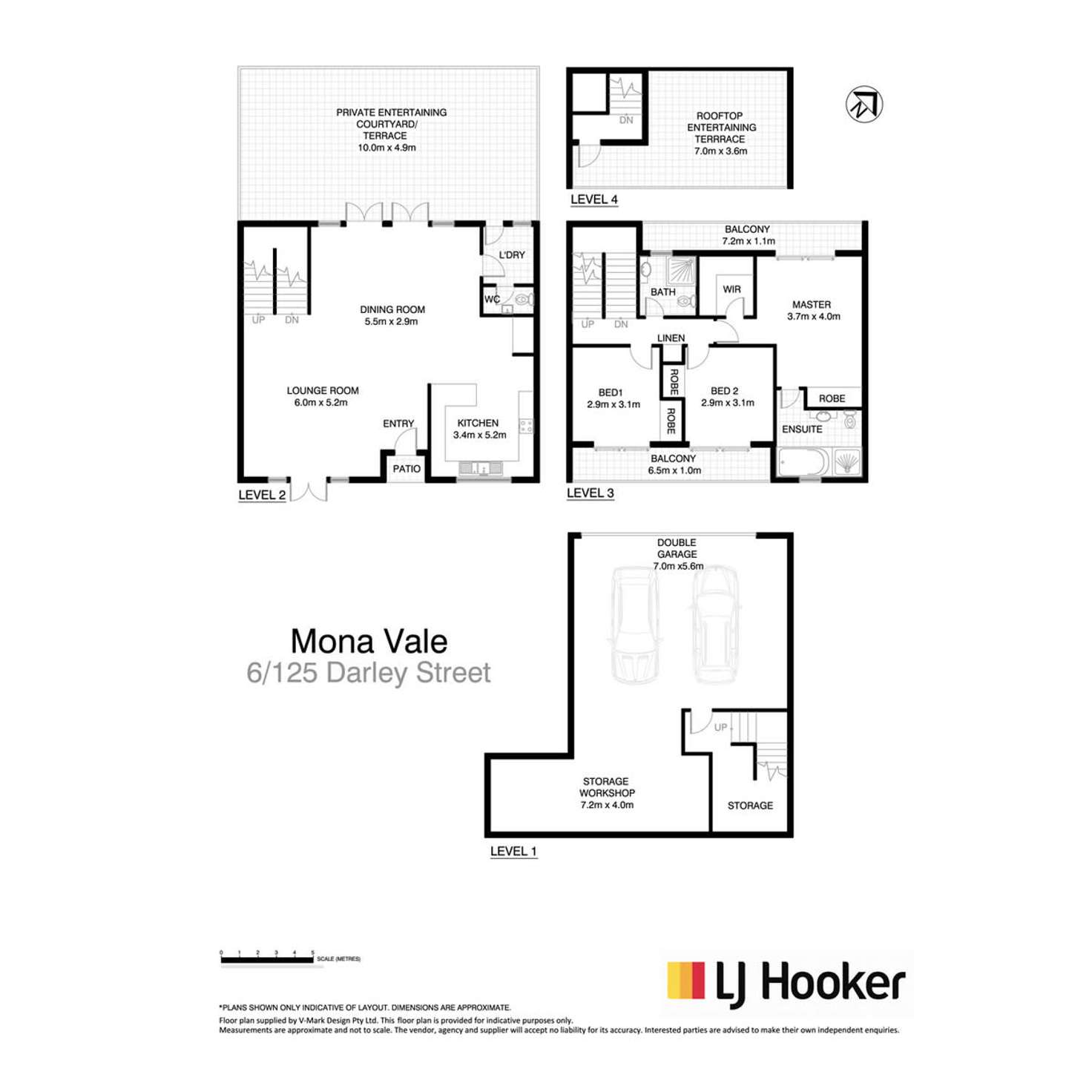 Floorplan of Homely townhouse listing, 6/125 Darley Street West, Mona Vale NSW 2103