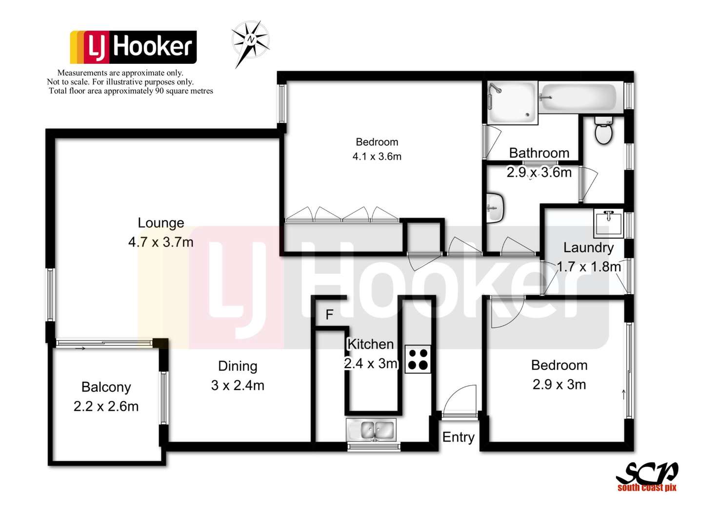 Floorplan of Homely unit listing, 4/2 Sheila Street, Batehaven NSW 2536