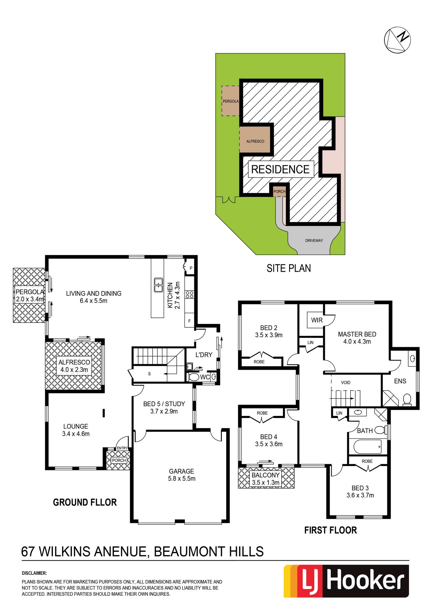 Floorplan of Homely house listing, 67 Wilkins Ave, Beaumont Hills NSW 2155