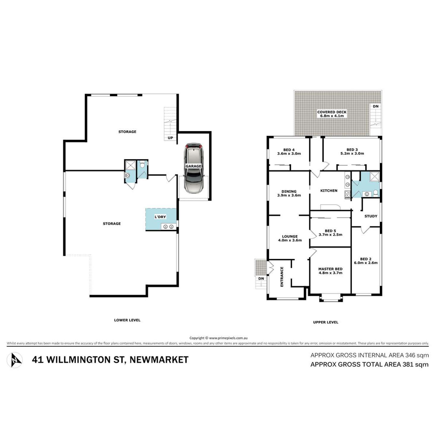 Floorplan of Homely house listing, 41 Willmington Street, Newmarket QLD 4051